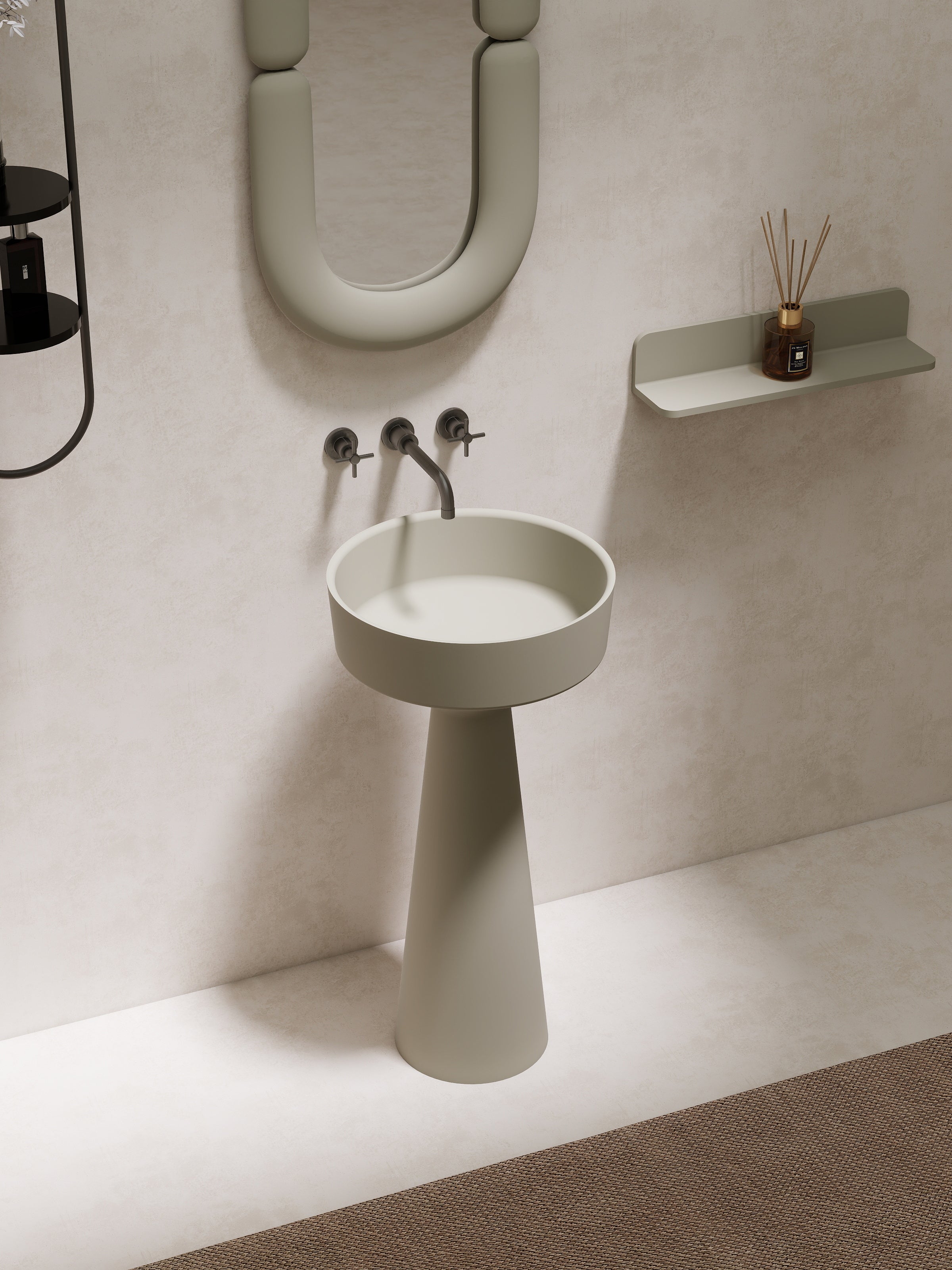 16" Freestanding I-Stone Basin