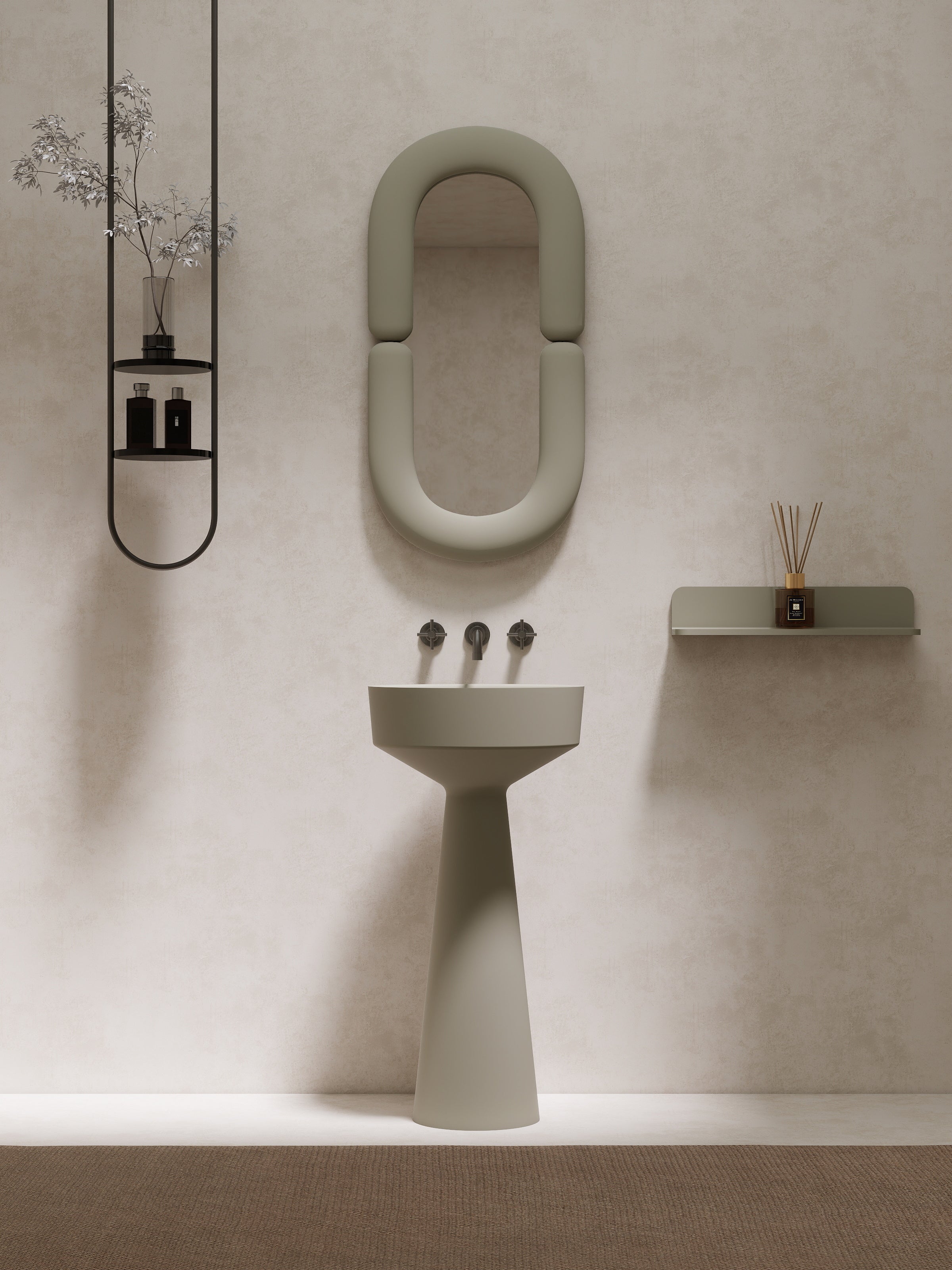 16" Freestanding I-Stone Basin
