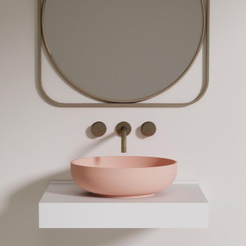 16" Round Bathroom Vessel Sink