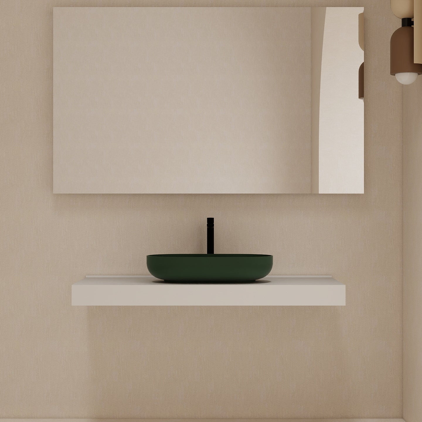 23" Oval Bathroom Vessel Sink