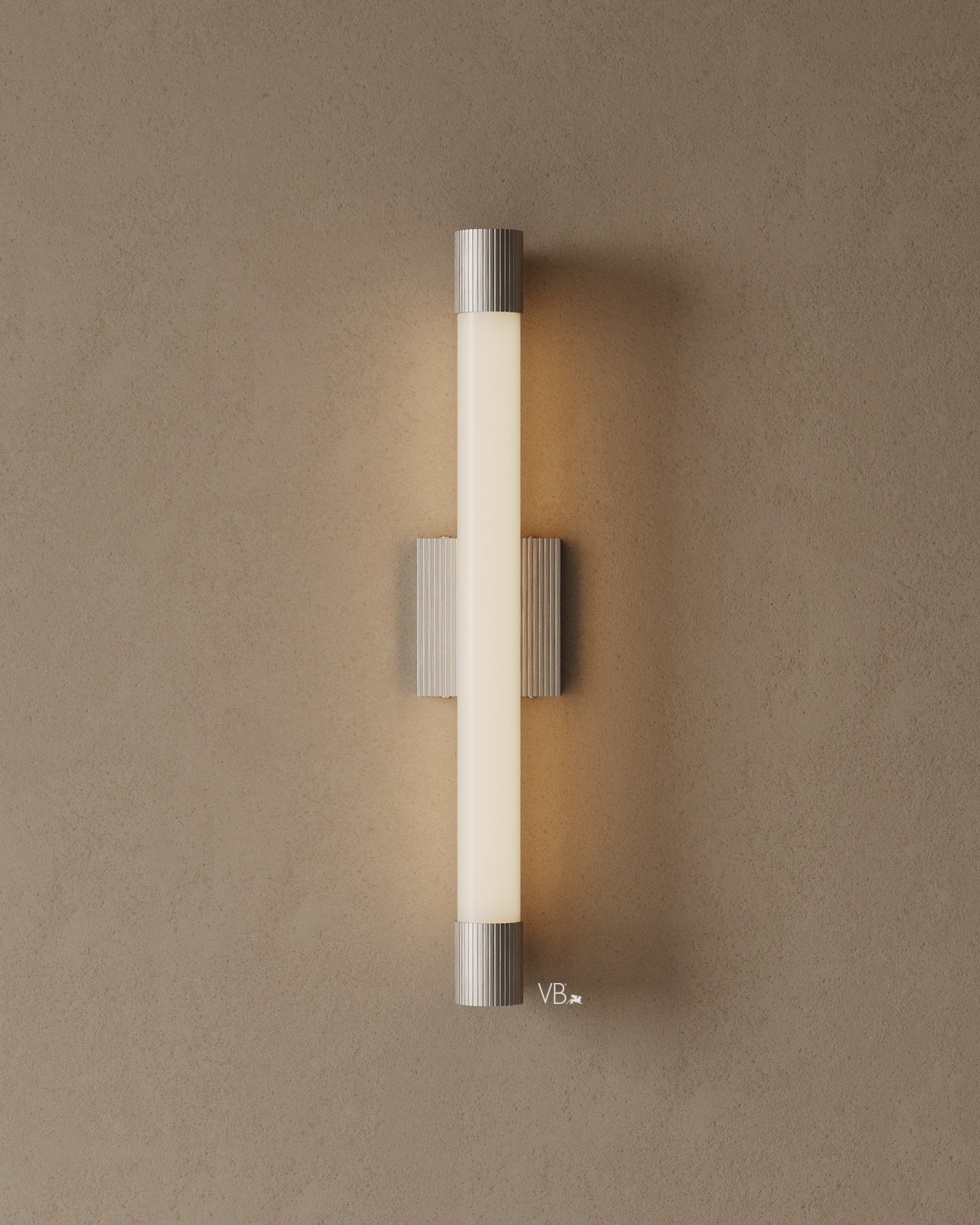 24" Frosted Cylinder LED Wall Sconce