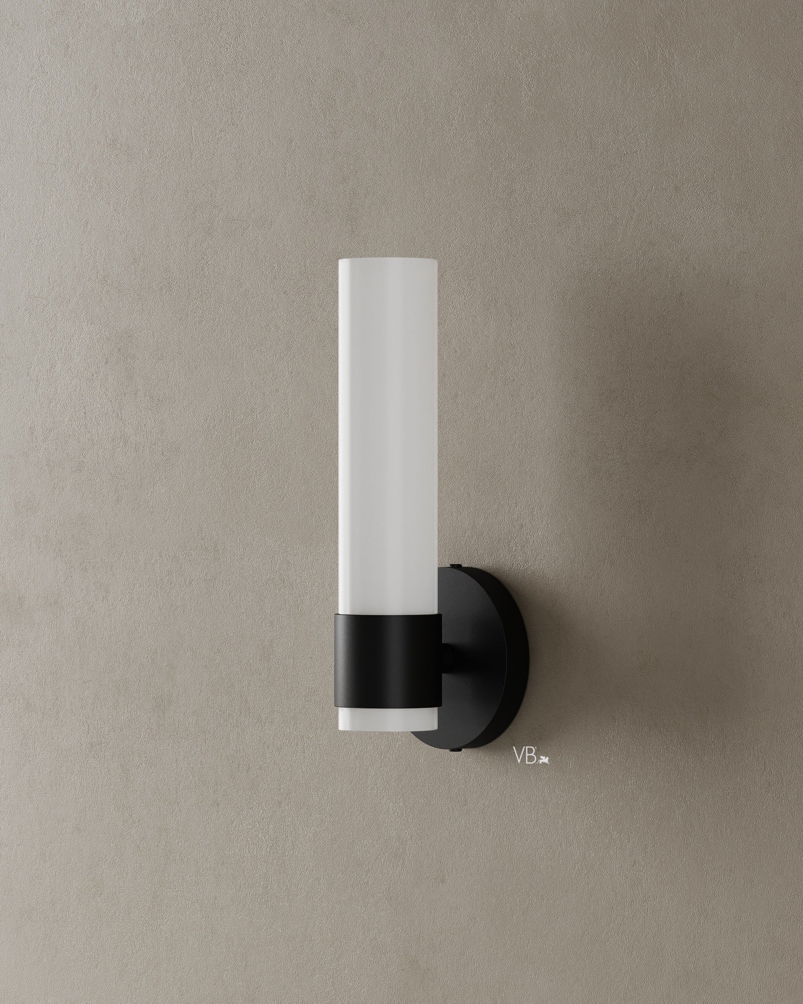 12" Frosted Glass Cylinder Wall Sconce