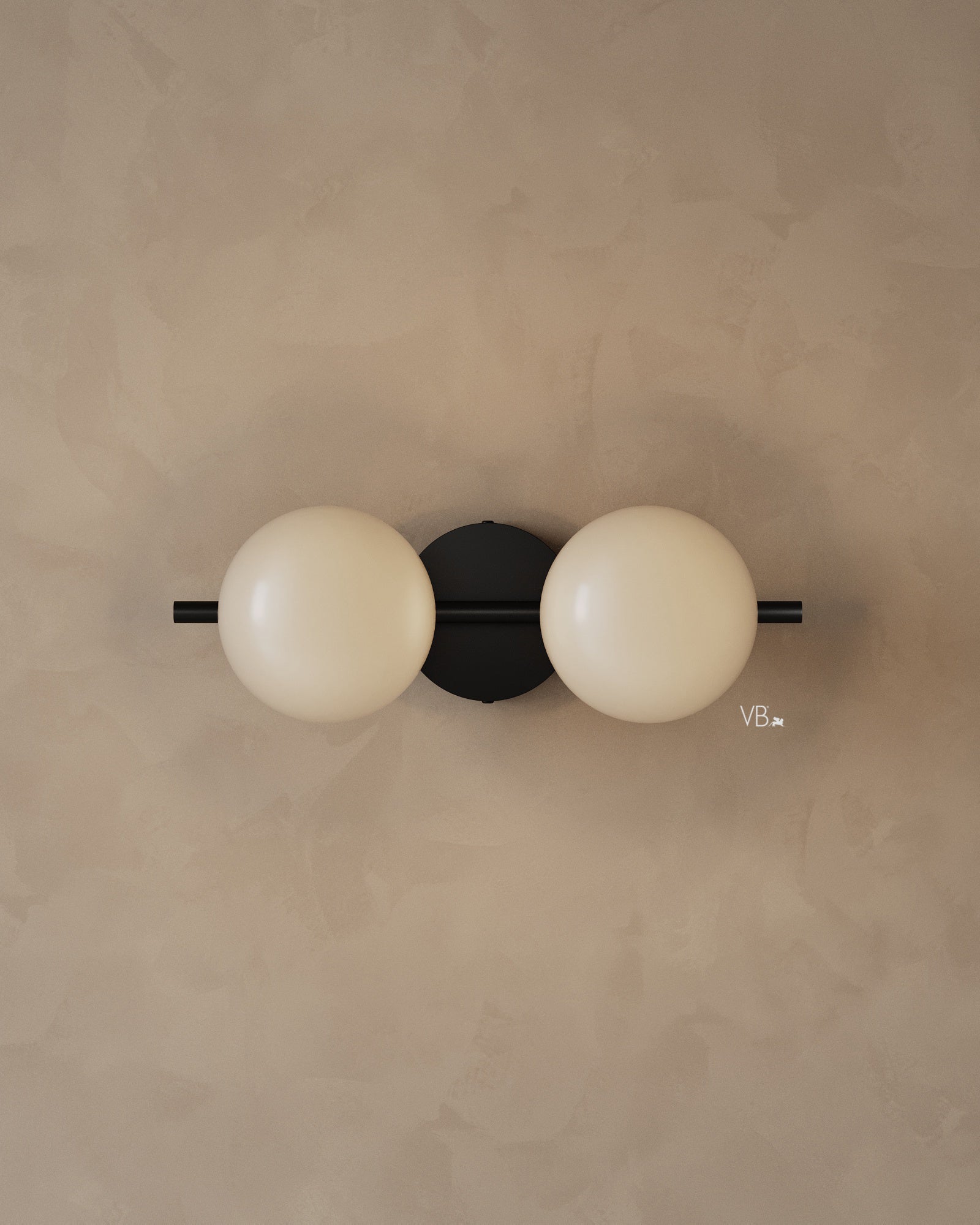 18" Modern Double Globe Wall Sconce
