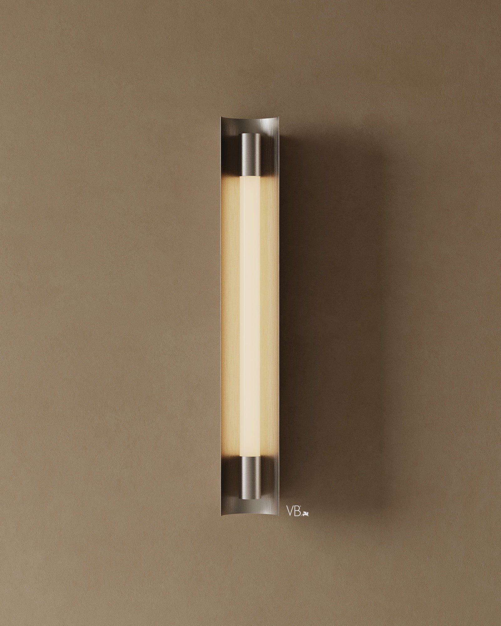 24" Frosted Glass Cylinder Wall Sconce