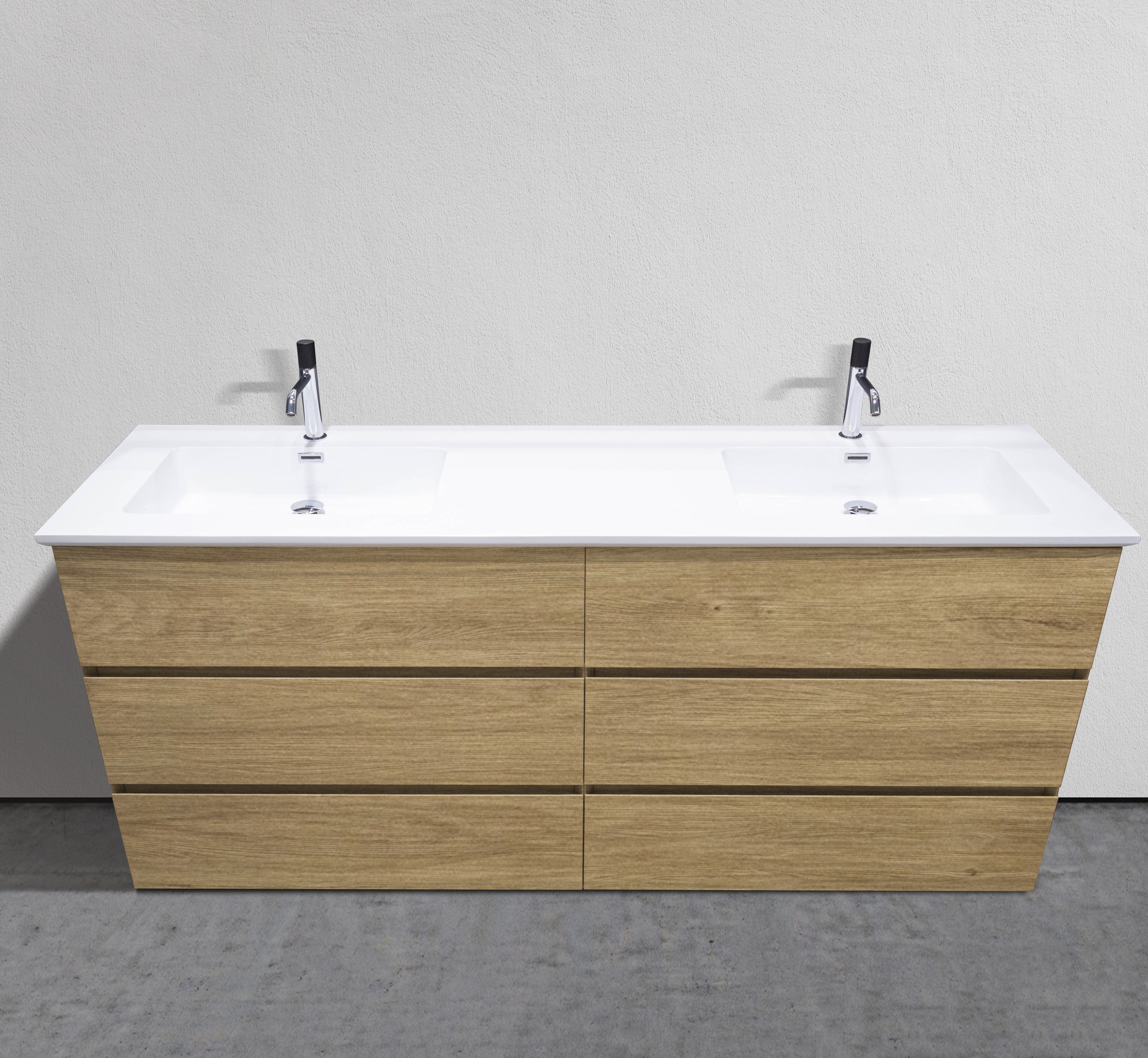 74" Freestanding Modern Vanity with Textured Countertop
