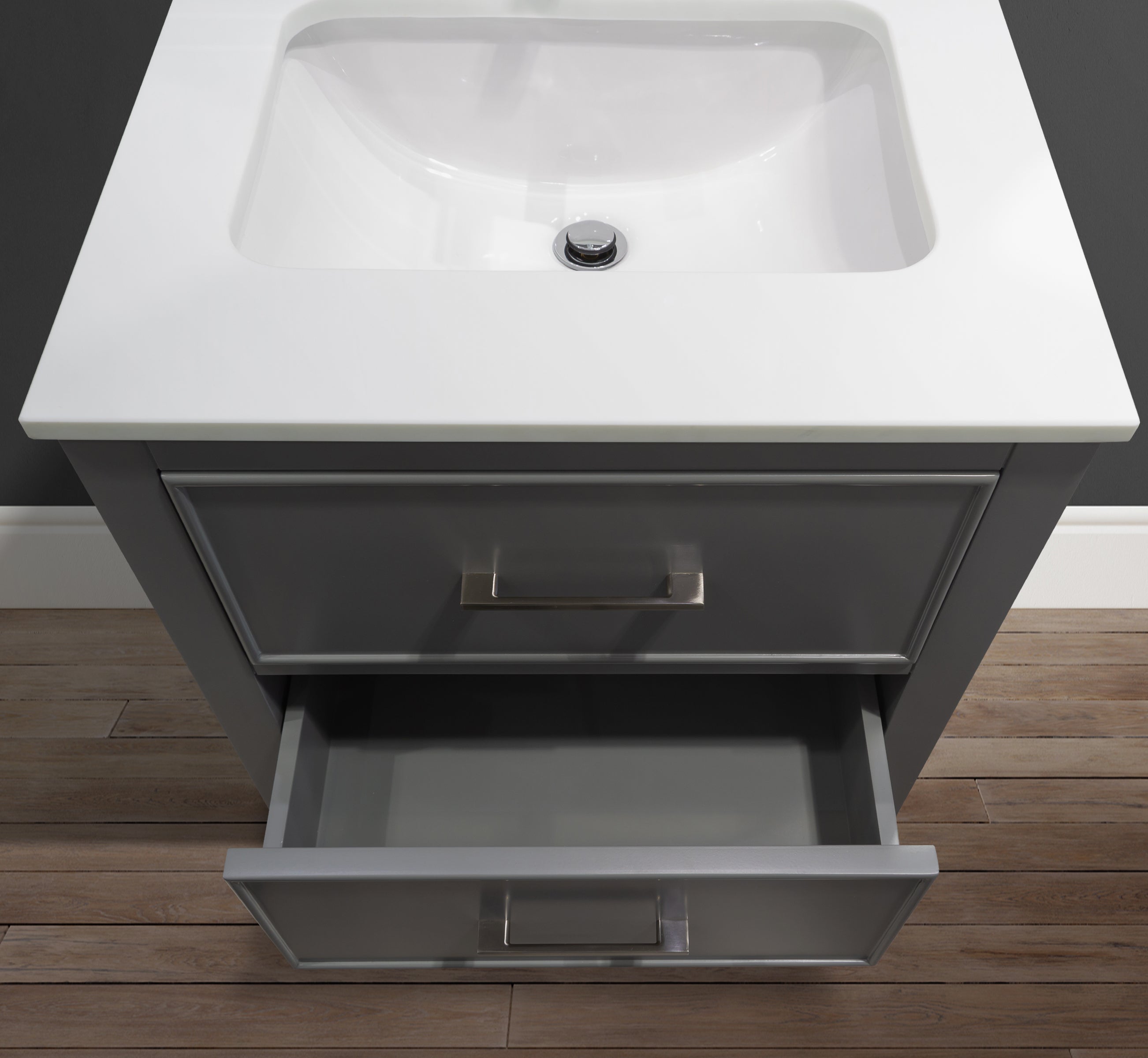 24" Single Sink Bathroom Vanity Without Countertop & Sink