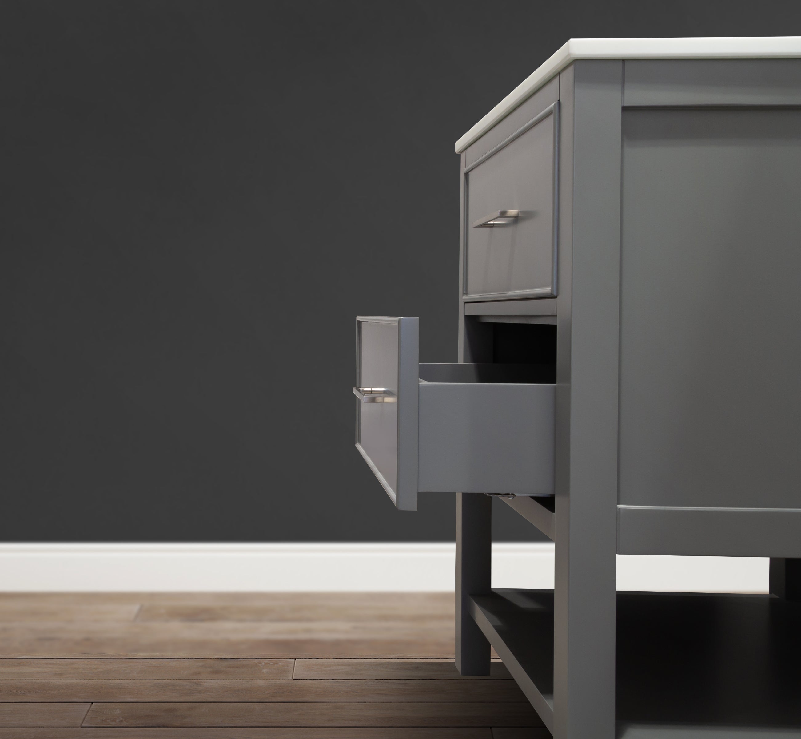 24" Single Sink Bathroom Vanity Without Countertop & Sink