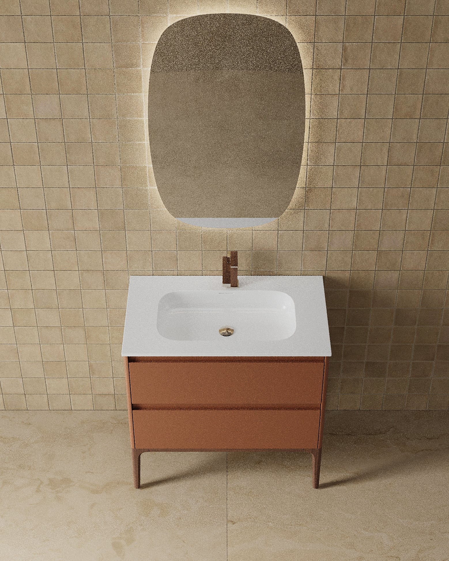 31" Freestanding Modern Single Sink Vanity