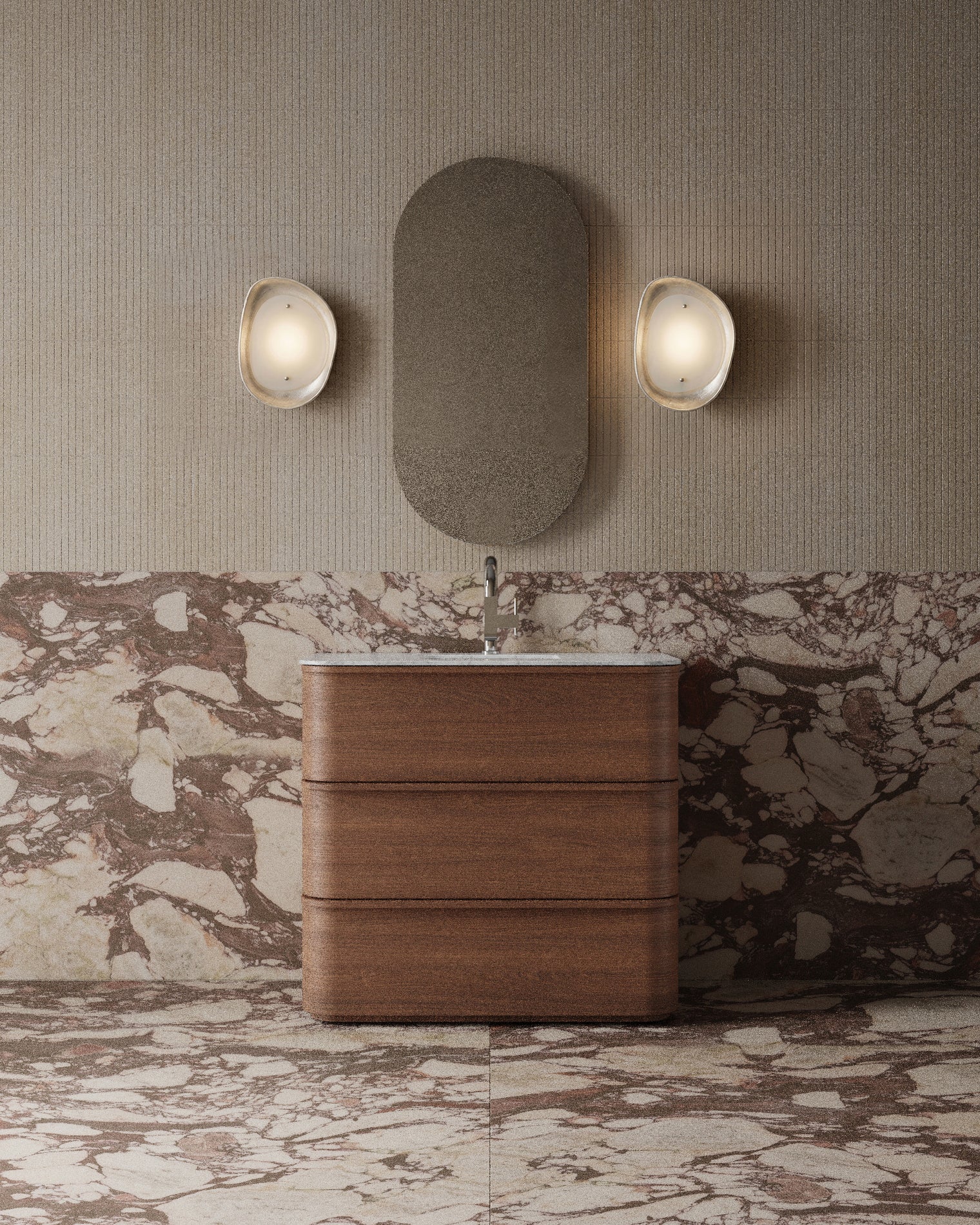 Meuble-lavabo de salle de bain de style shaker transitionnel de 36 po avec comptoir en quartz