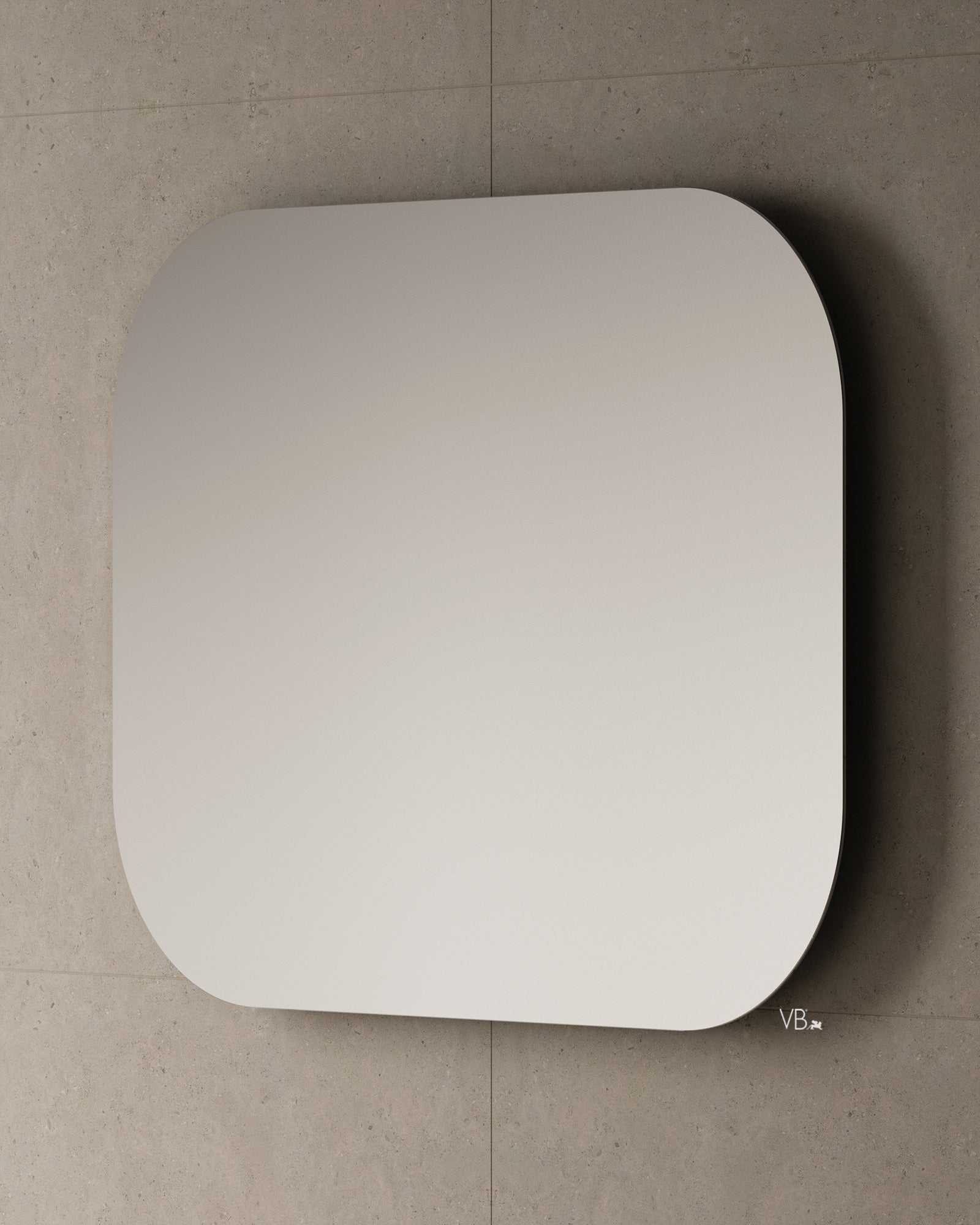 Miroir encadré de 47 po avec étagère