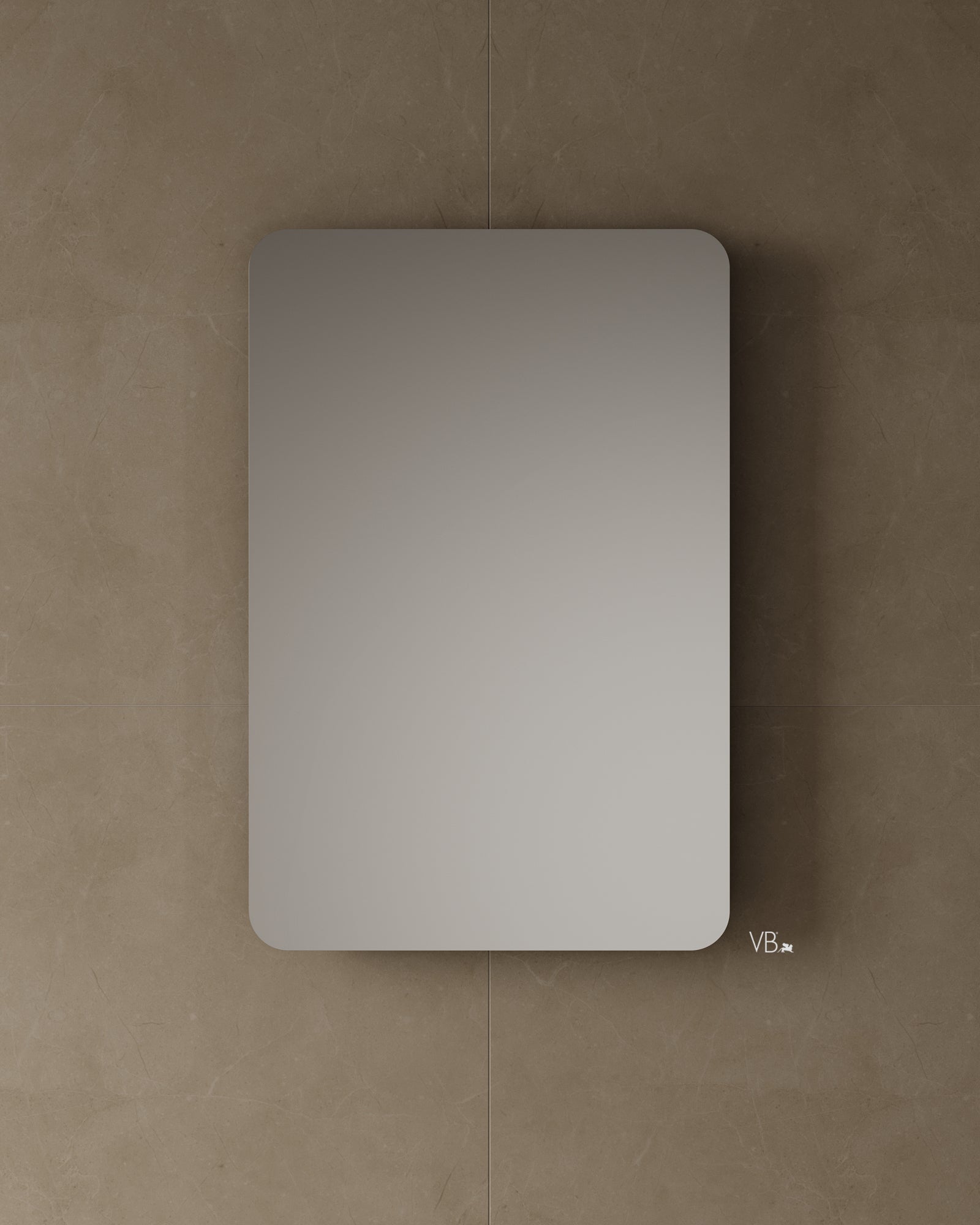 24" Frameless Rounded Edge Mirror