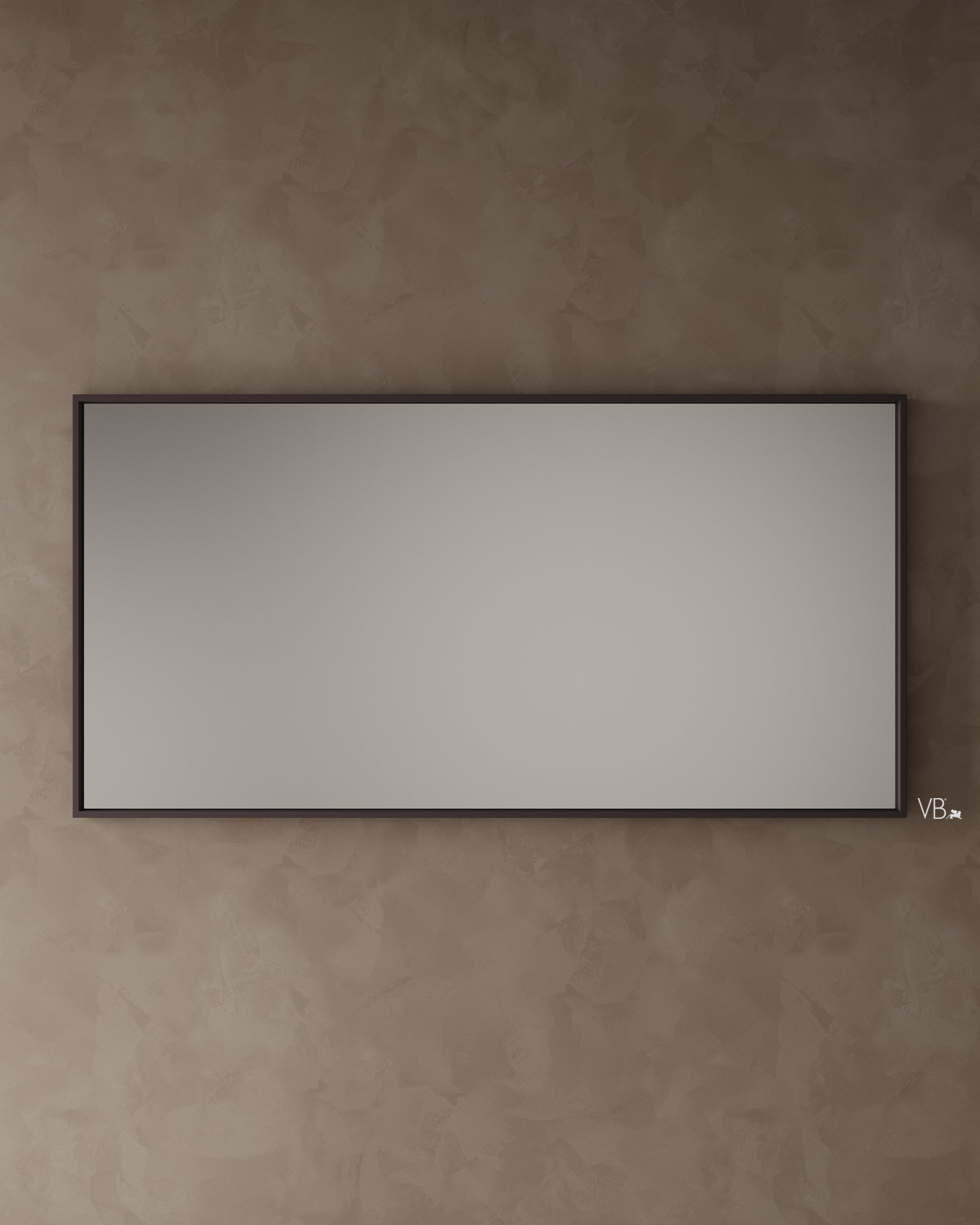 Miroir mural avec cadre mat de 72 po