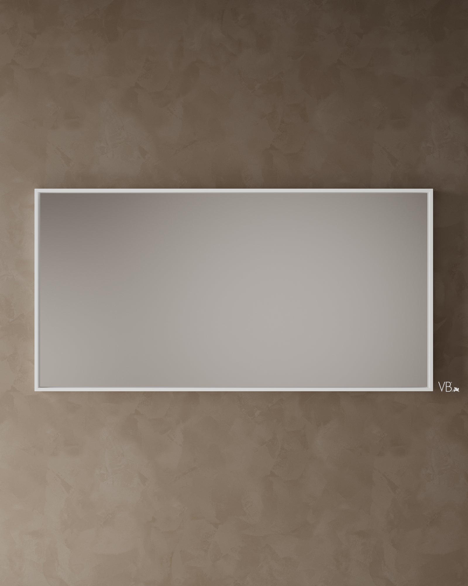 Miroir mural avec cadre mat de 72 po