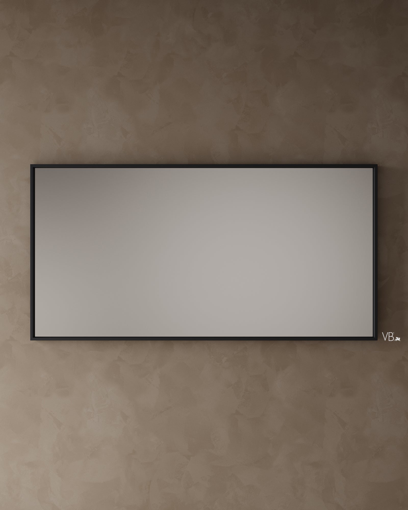 Miroir mural avec cadre mat de 72 po