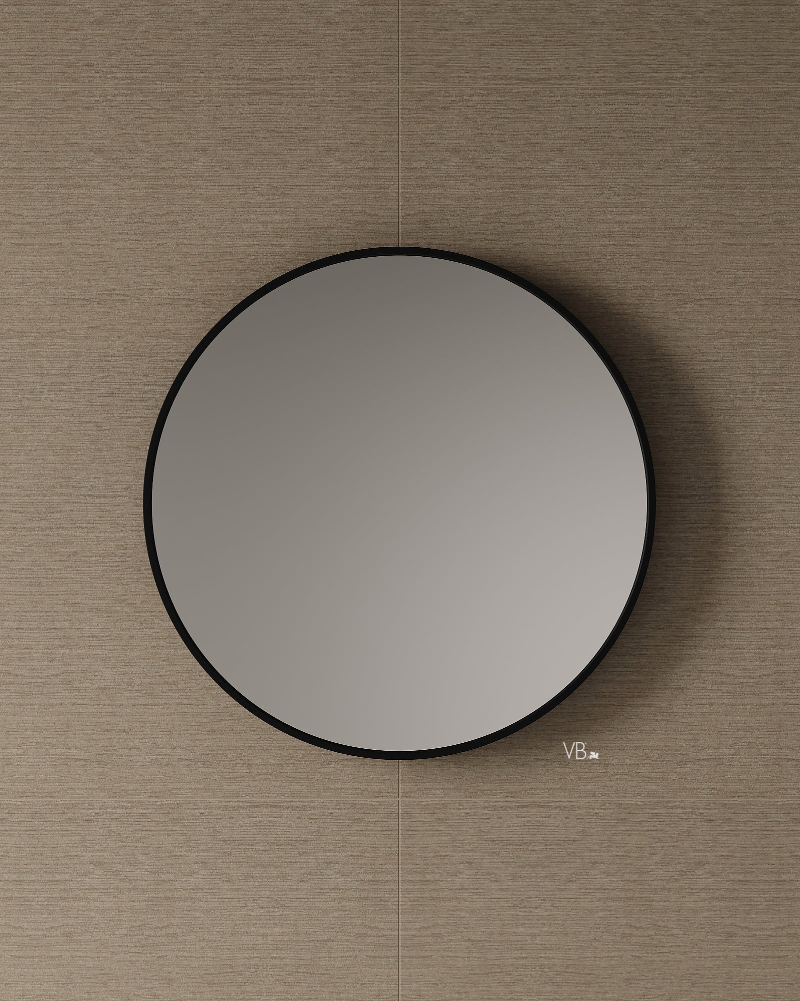Miroir en pierre solide de 28 po