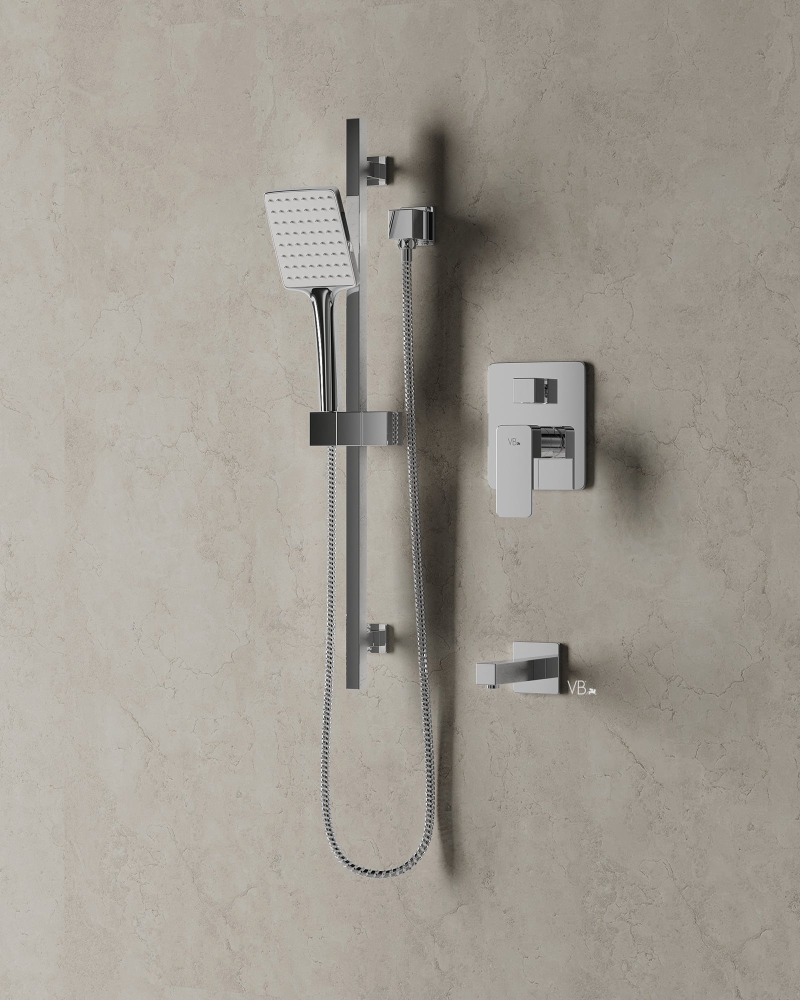 Ensemble de bain-douche Veneto 11 Chrome