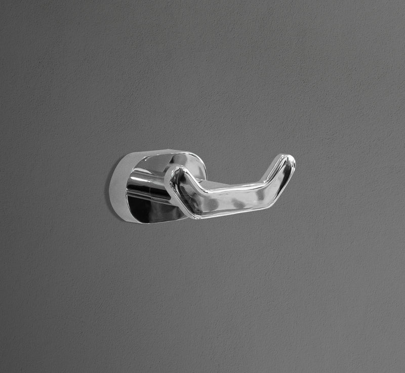 AC 2301 rounded chrome robe hook overview