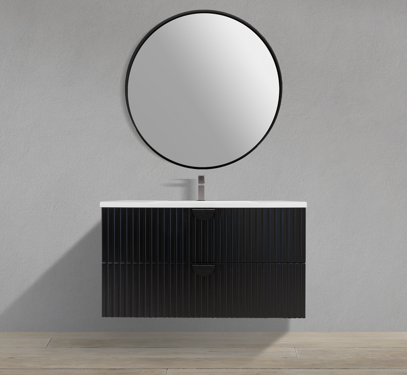 MC 900R - 36" Floating Vanity with Fluted Design