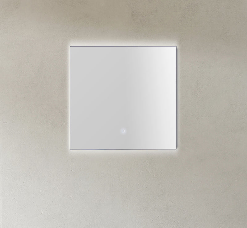 MR 750AM - 29" Black Framed LED Bathroom Vanity Mirror