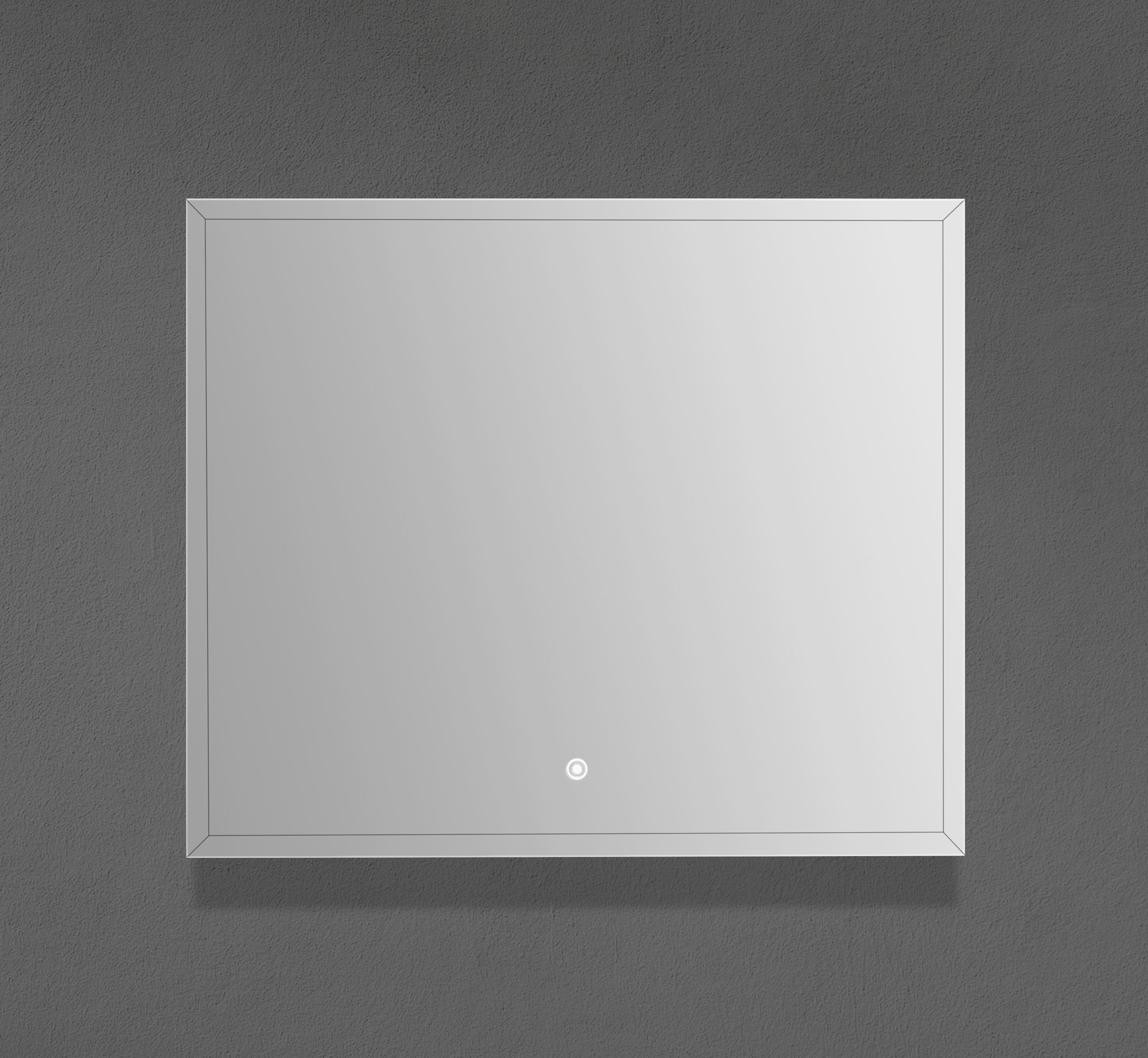 Miroir biseauté à DEL de 36" x 30"
