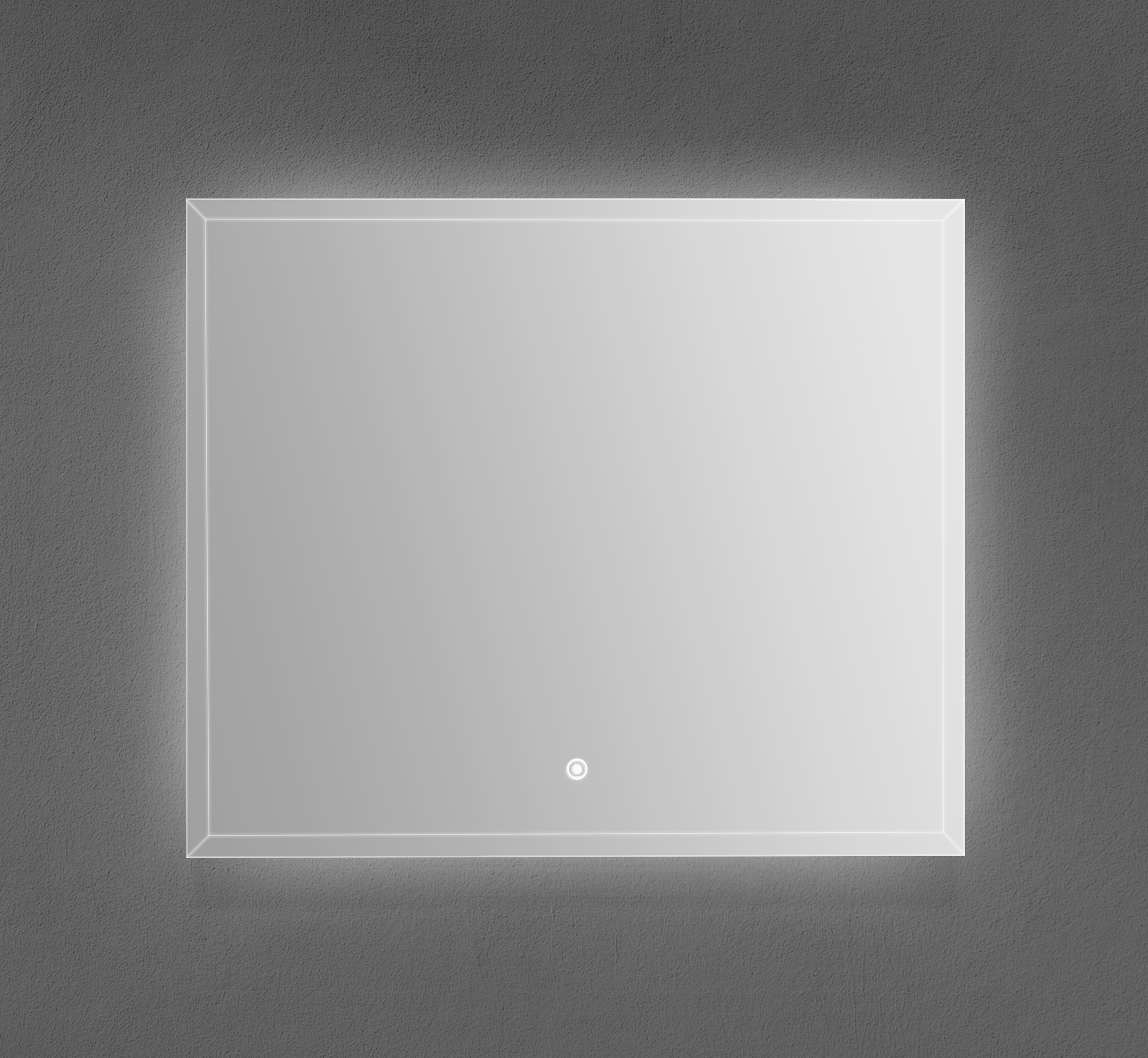 Miroir biseauté à DEL de 36" x 30"