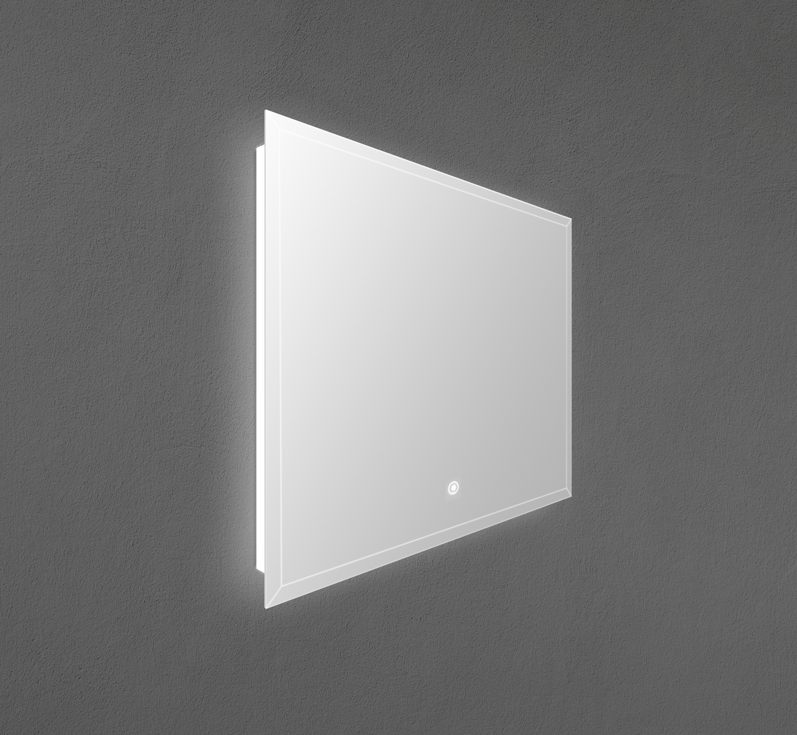 Miroir biseauté à DEL de 36" x 30"