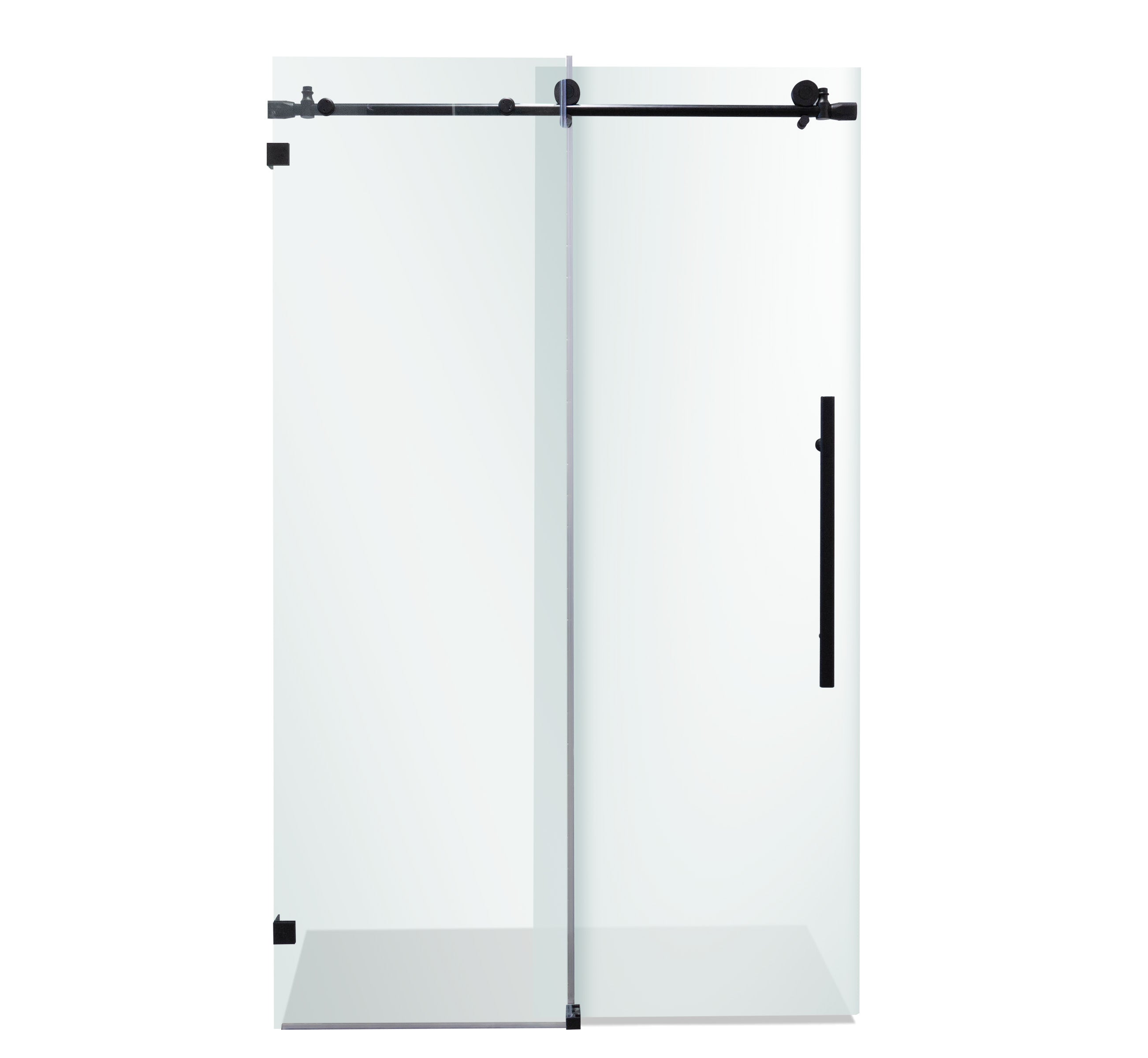 shower door sliding #color_matte black