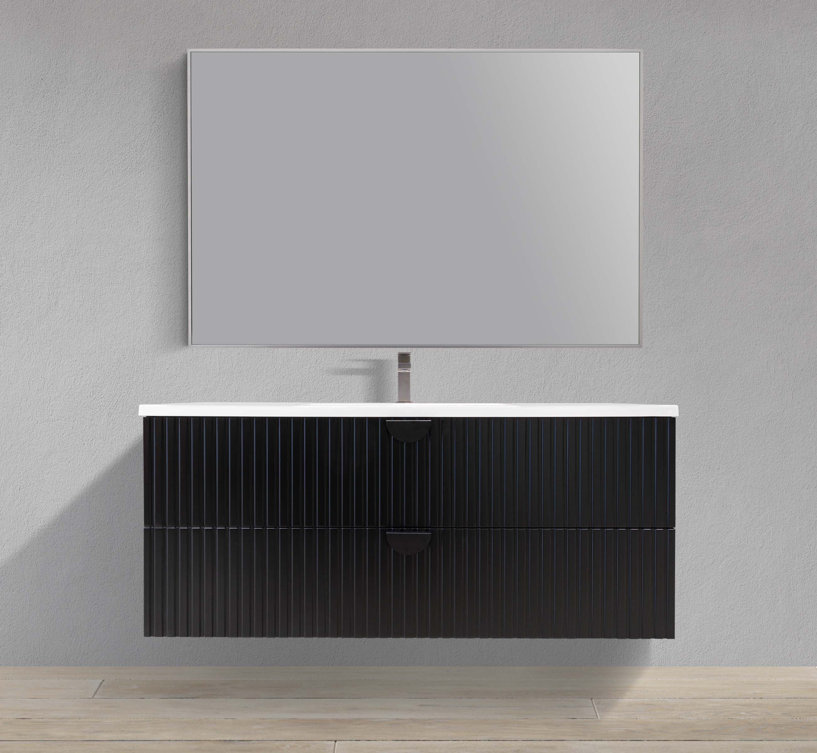MC 1200R - 47" Floating Vanity with Fluted Design