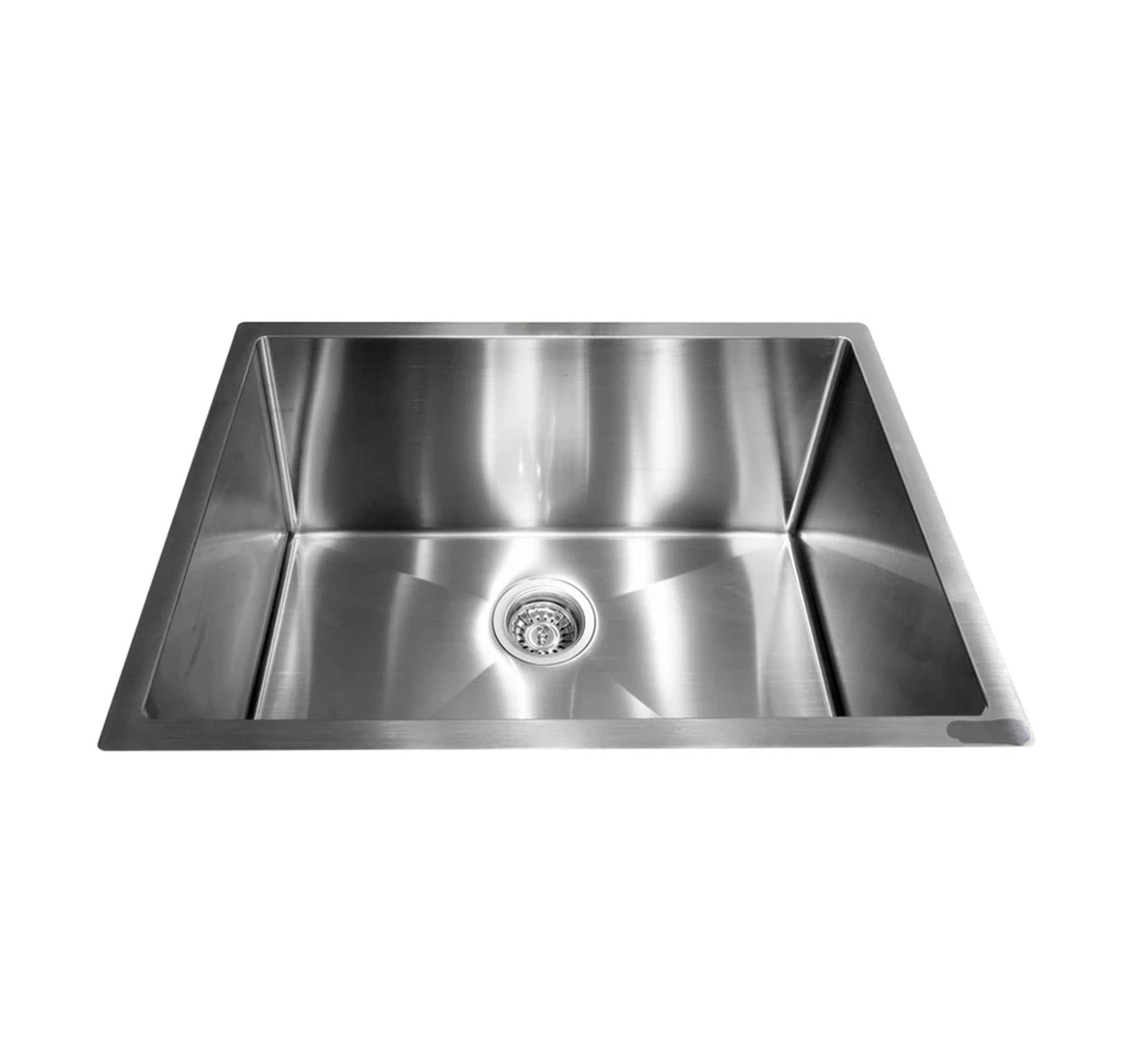 26" Square Stainless Steel Undermount Laundry Sink