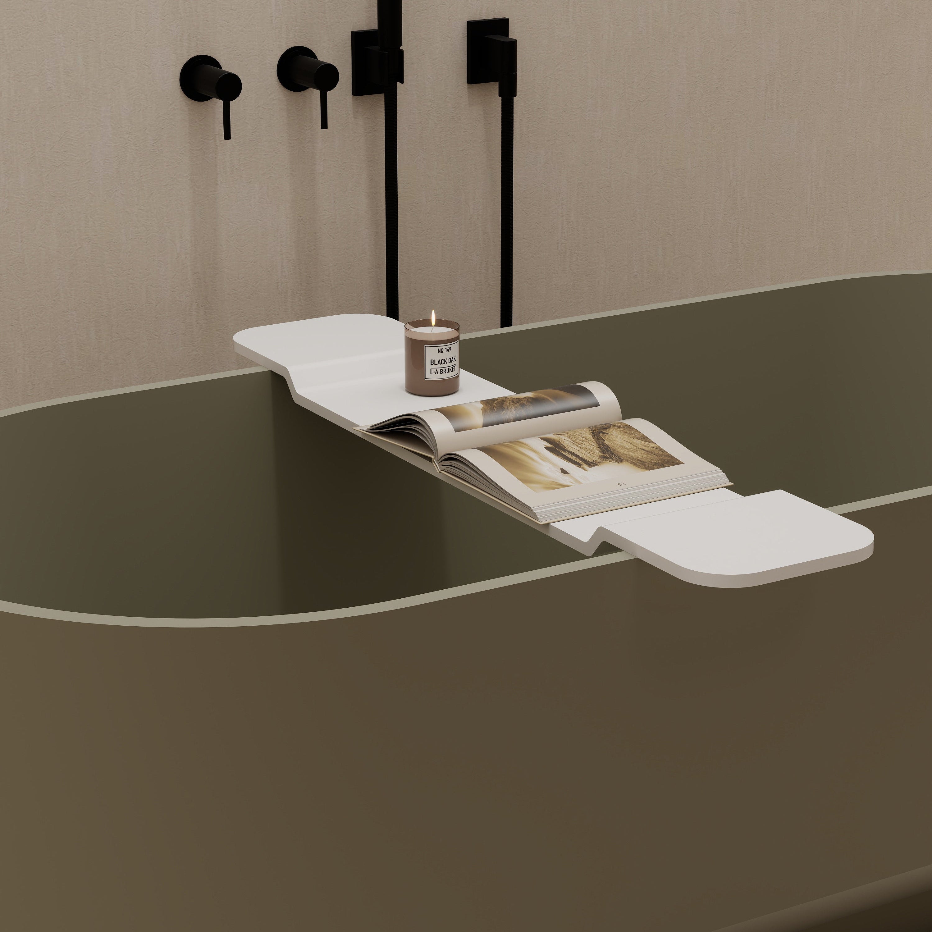 37" Minimalist Bathtub Tray