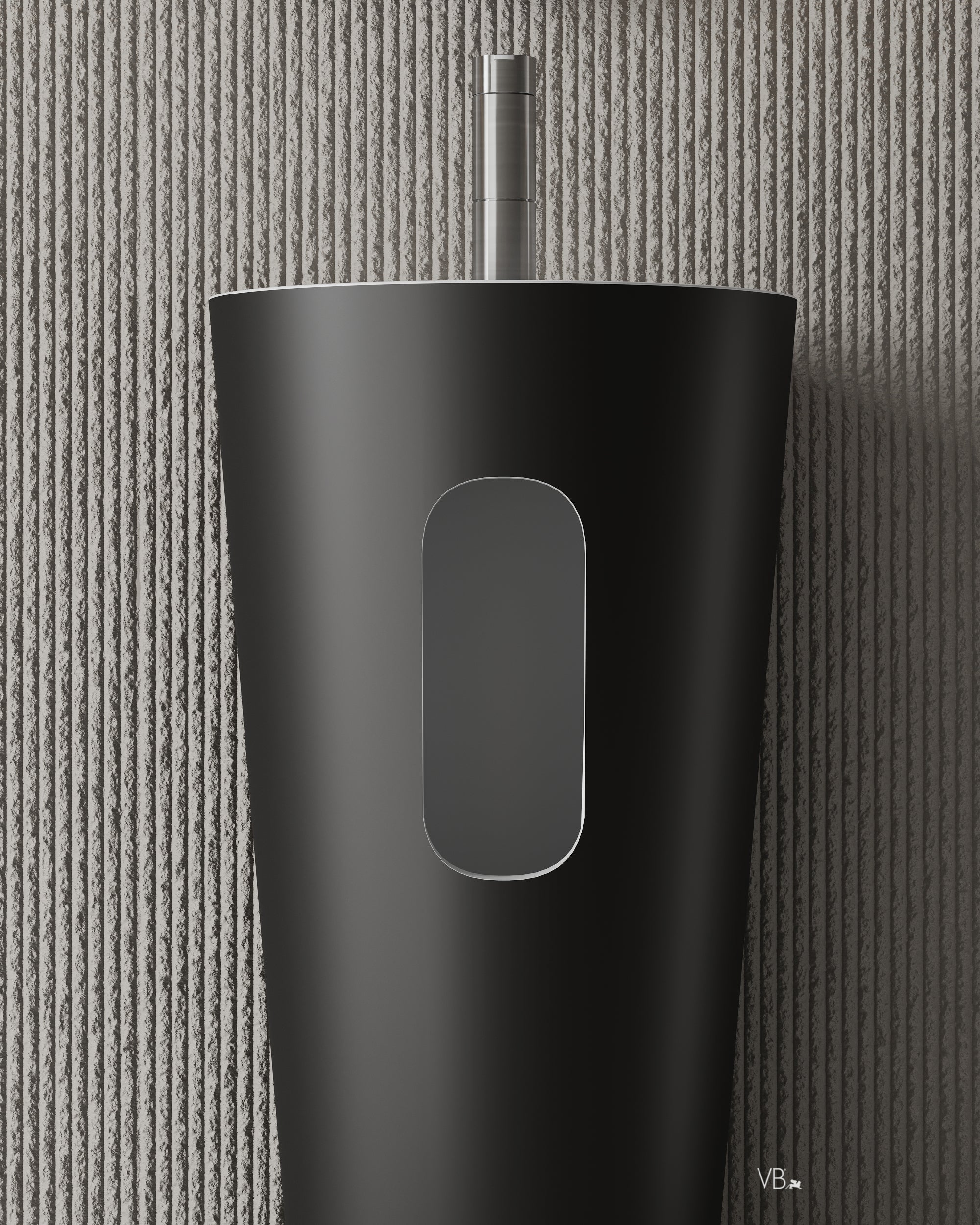 18" Freestanding Round Solid Surface I-Stone Basin