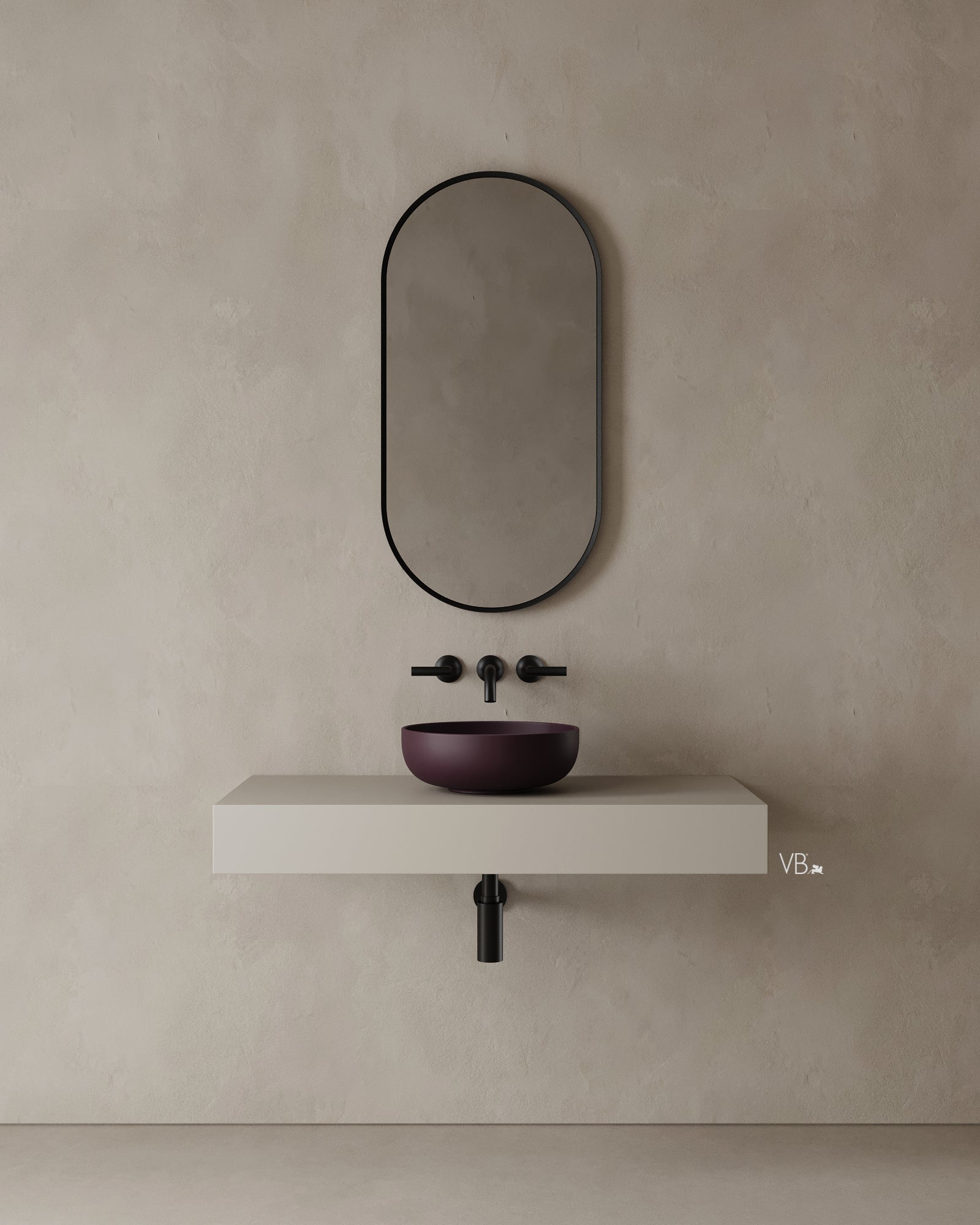 16" Round Bathroom Vessel Sink