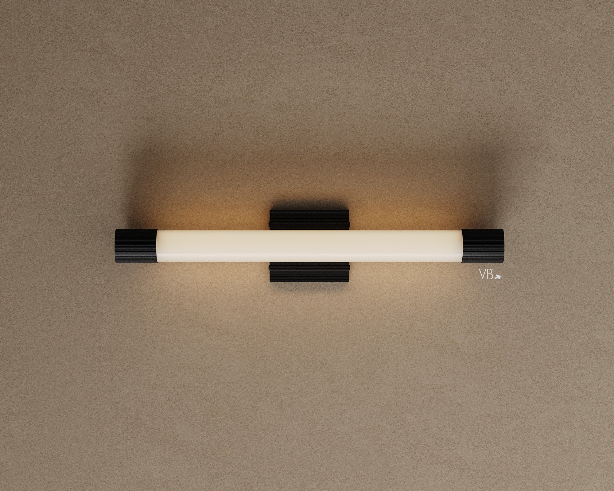 24" Frosted Cylinder LED Wall Sconce