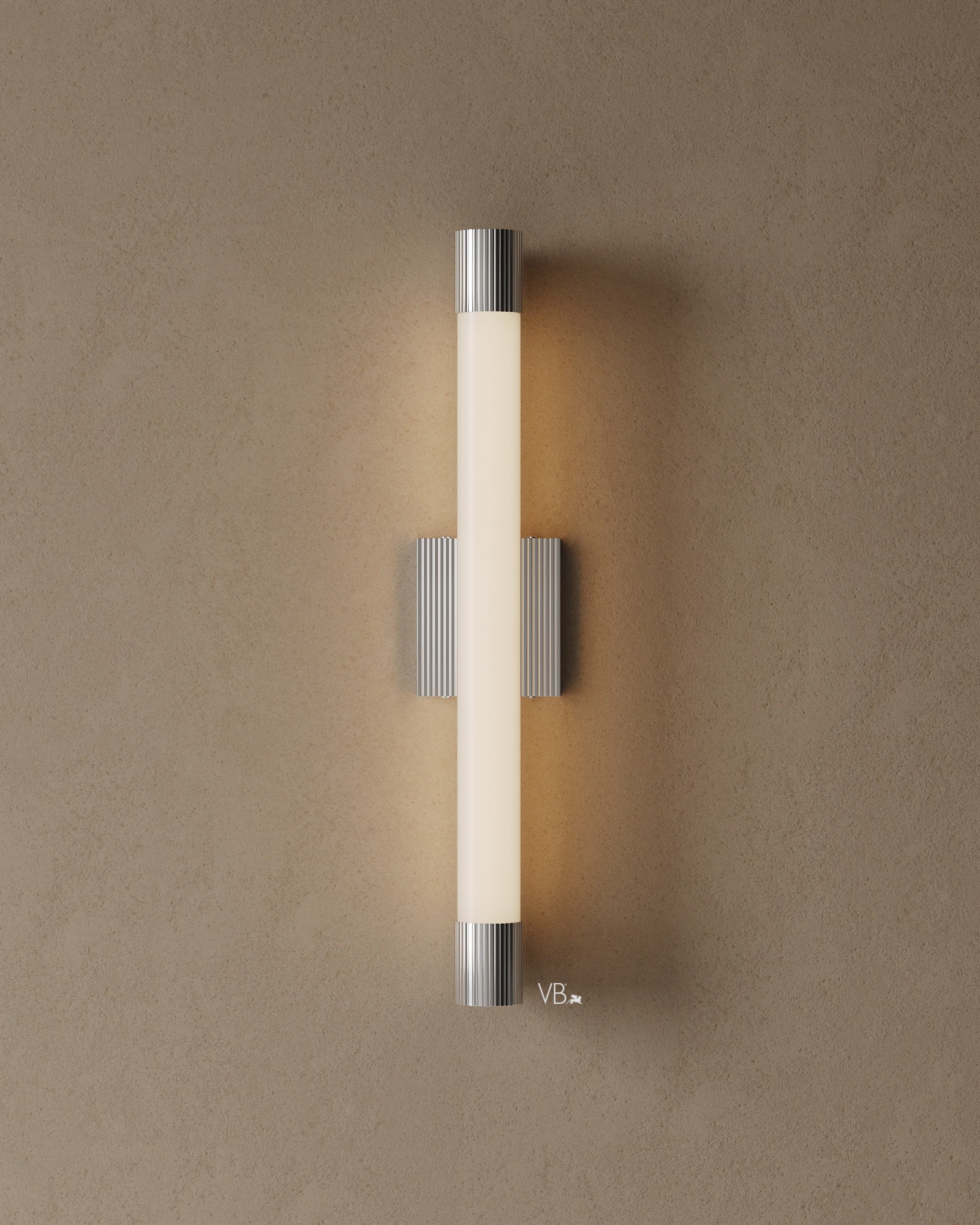 24" Frosted Cylinder LED Wall Sconce