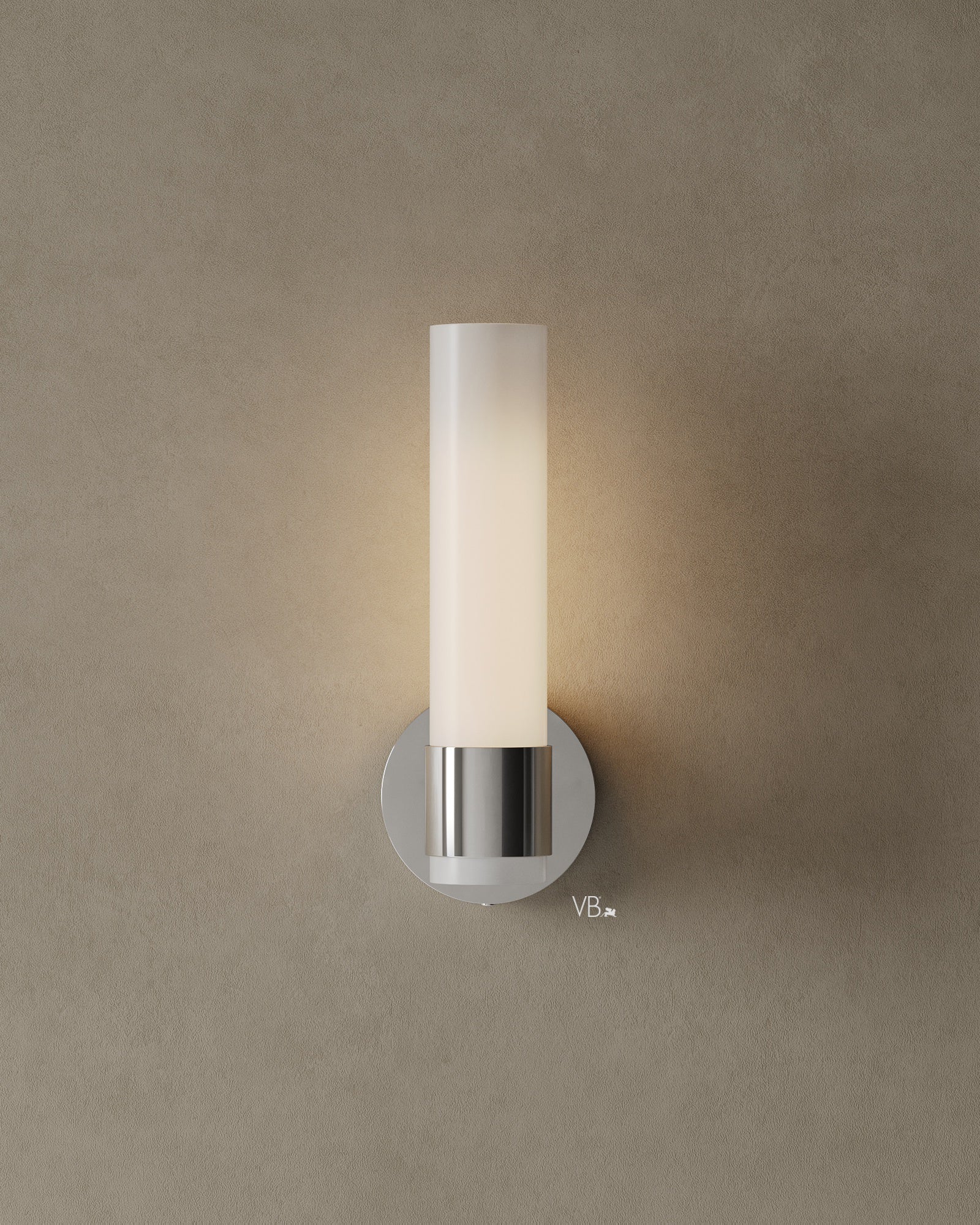 12" Frosted Glass Cylinder Wall Sconce