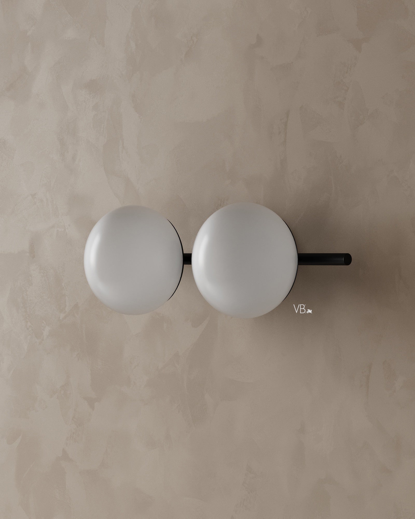 18" Modern Double Globe Wall Sconce