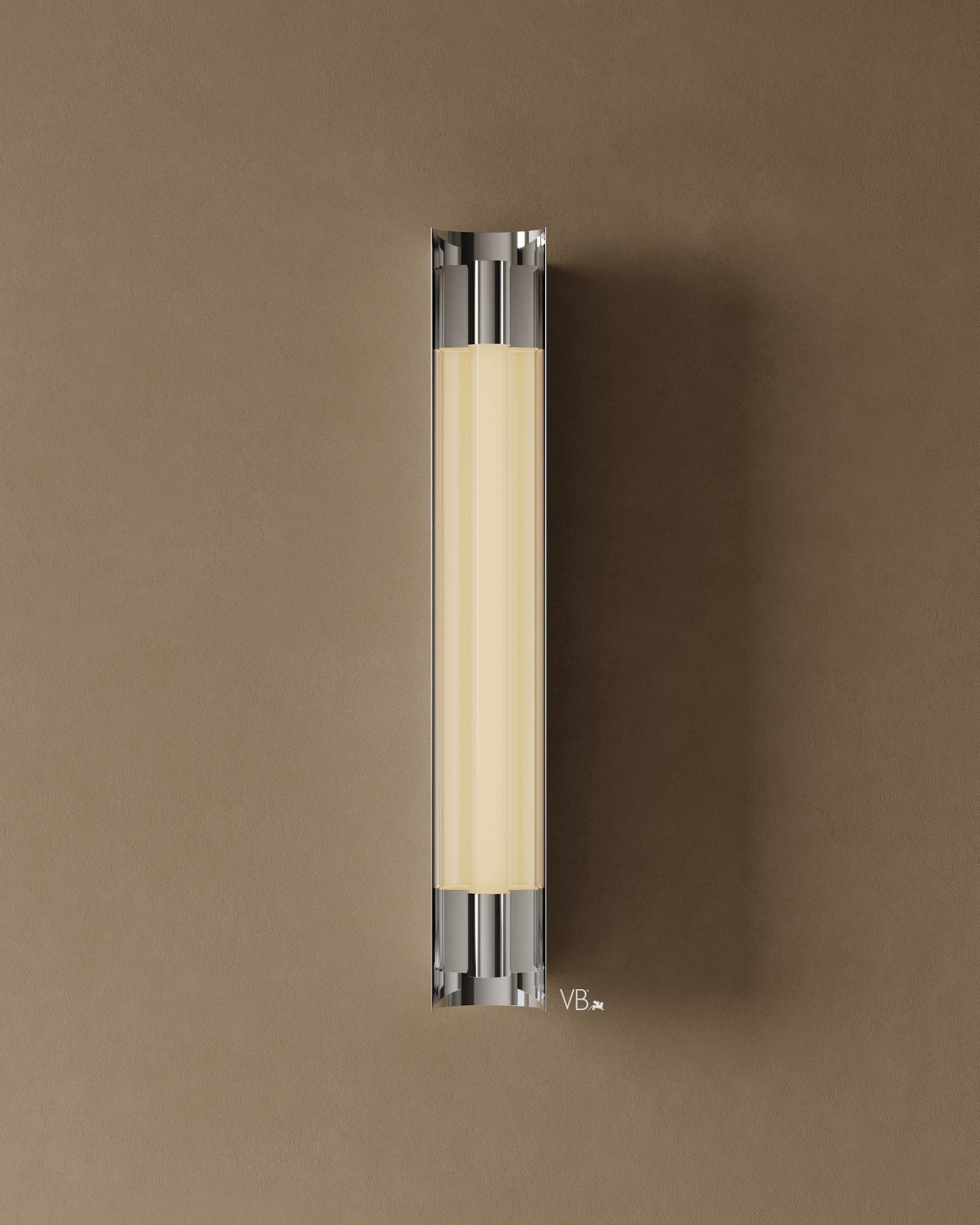 24" Frosted Glass Cylinder Wall Sconce