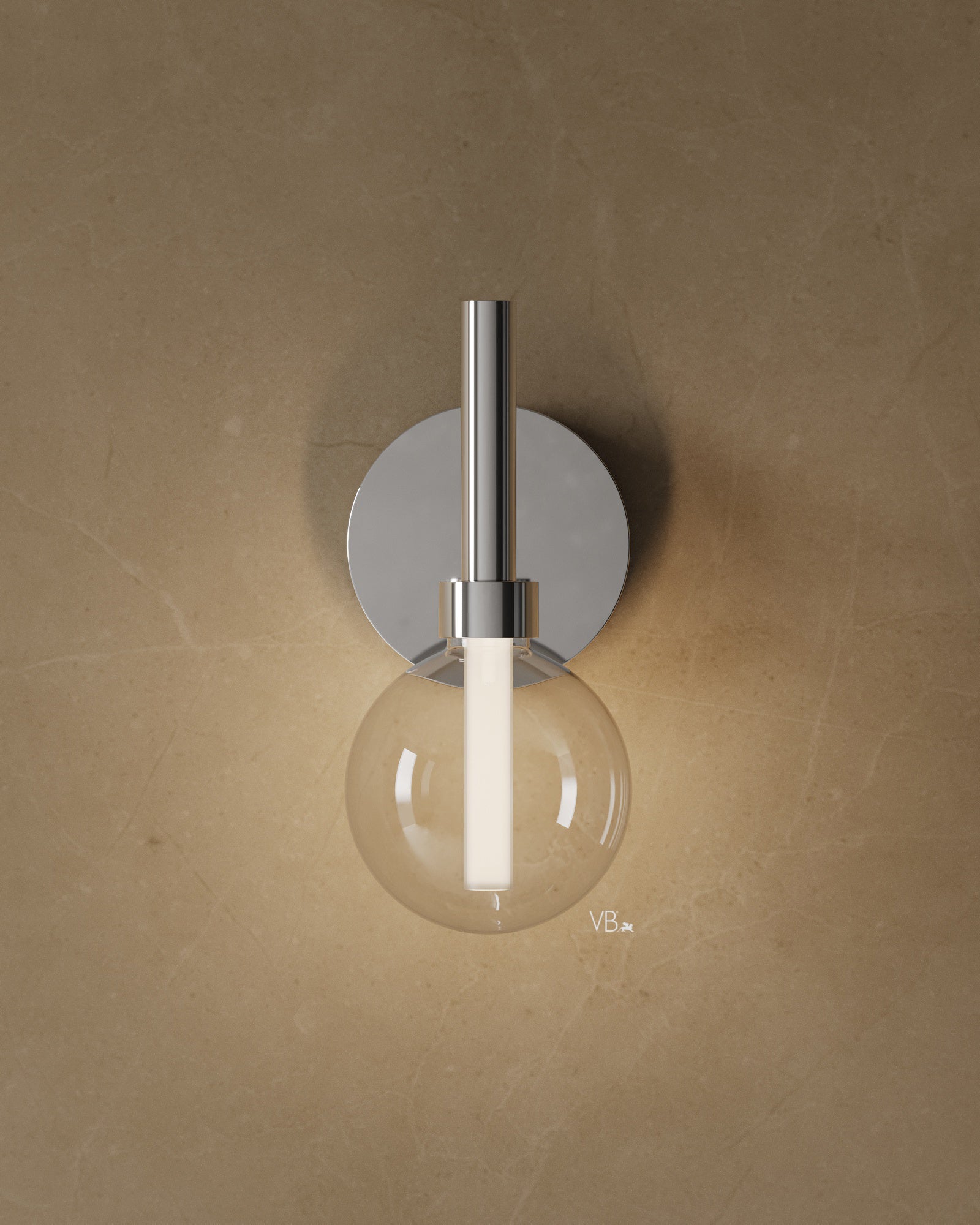 10" Cylindrical Glass Wall Sconce