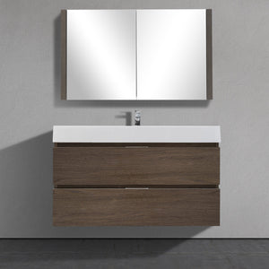 Meuble-lavabo mural moderne de 39 po