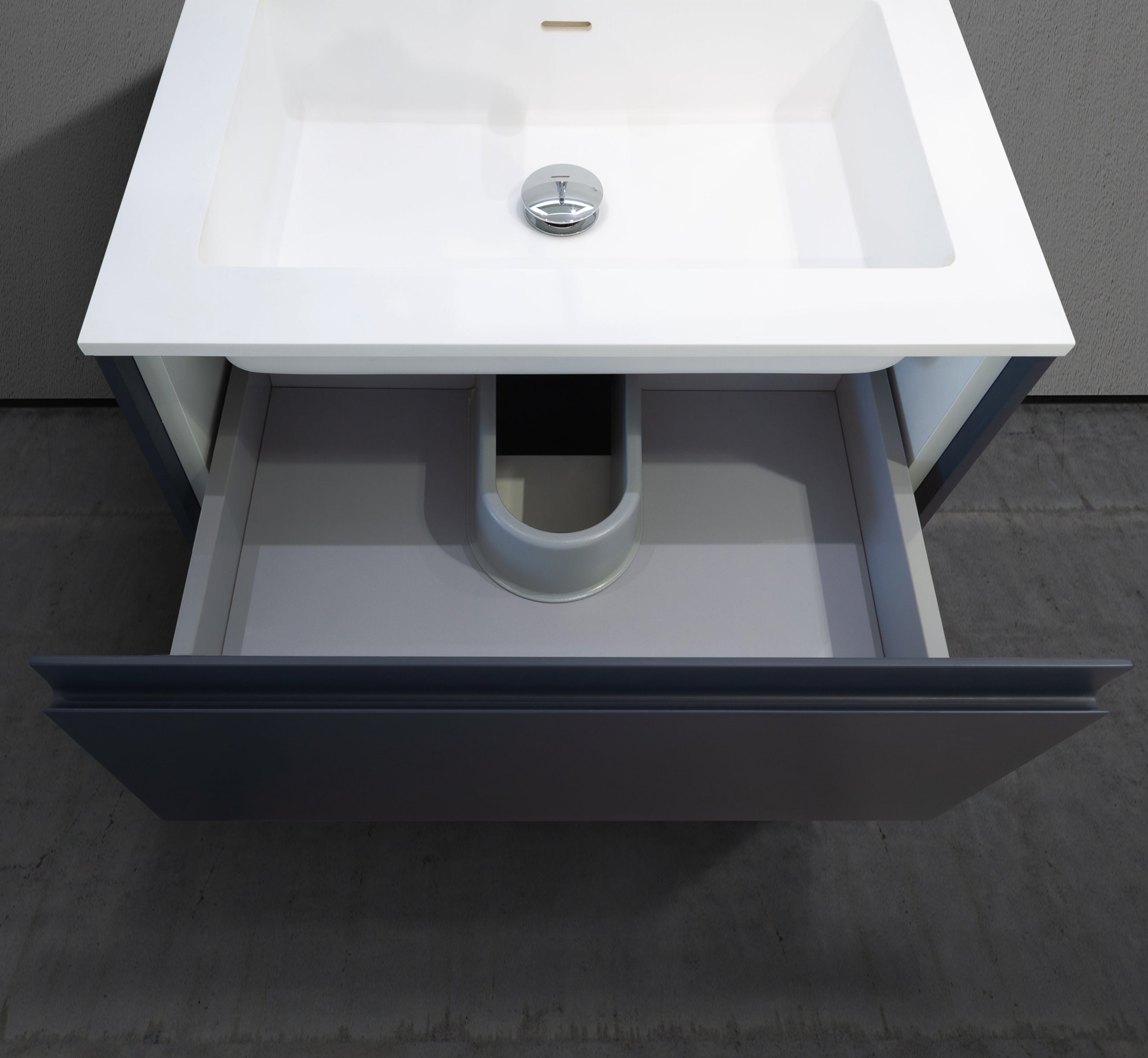 24" Floating Modern Bathroom Vanity with Matte Surface Drawers