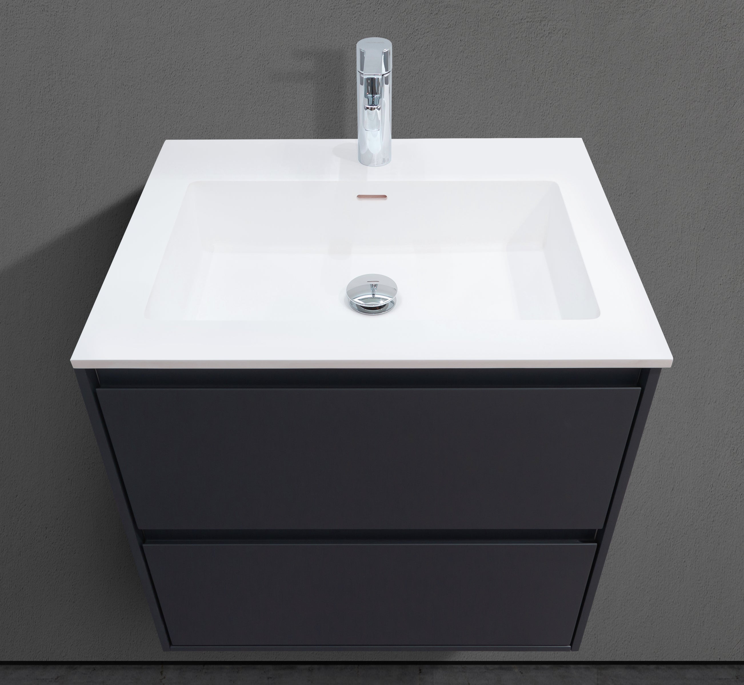 24" Floating Modern Bathroom Vanity with Matte Surface Drawers