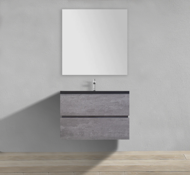 MC 900N - 36" Wall Mounted Vanity in Concrete Finish