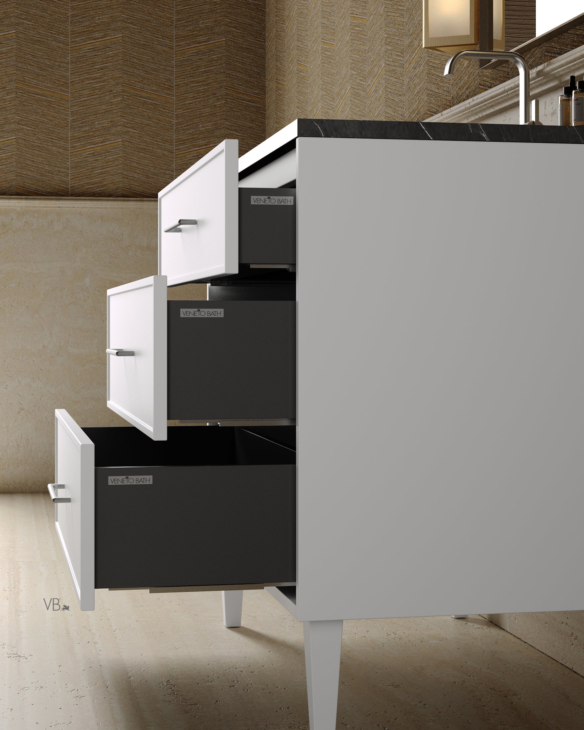 36" Freestanding Shaker Vanity with Porcelain Countertop