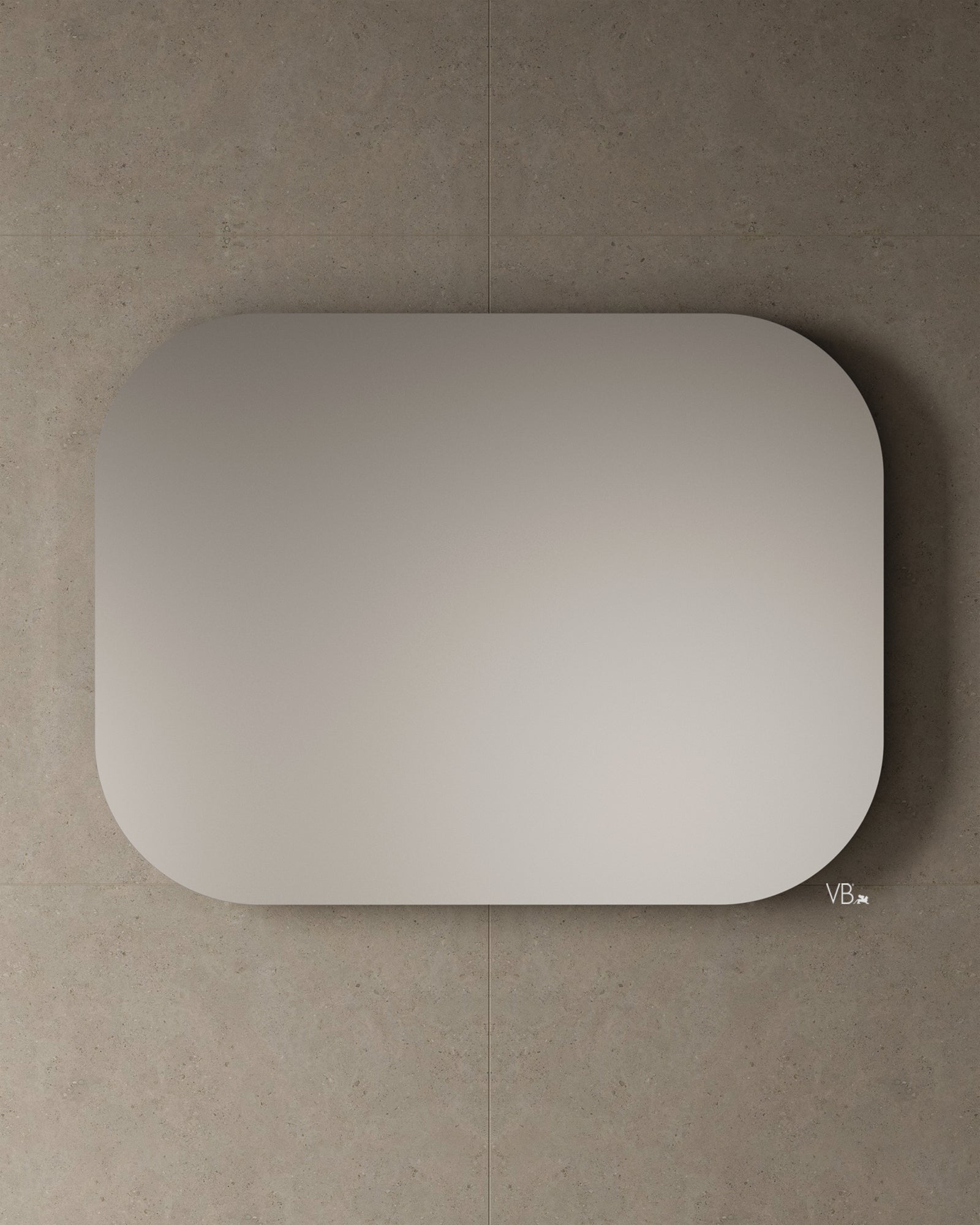 Miroir encadré de 47 po avec étagère