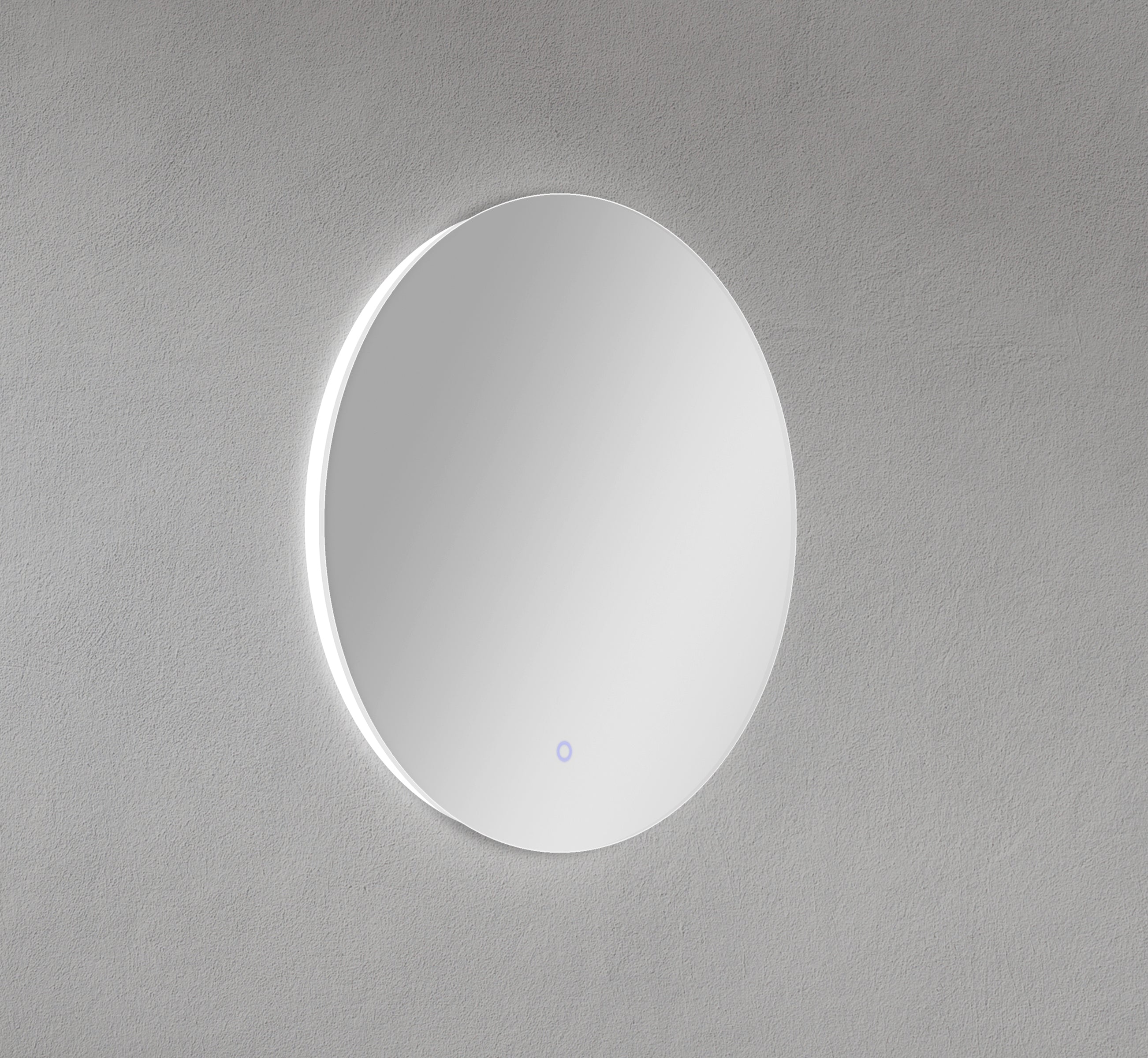 Miroir rond à LED sans cadre de 36 po