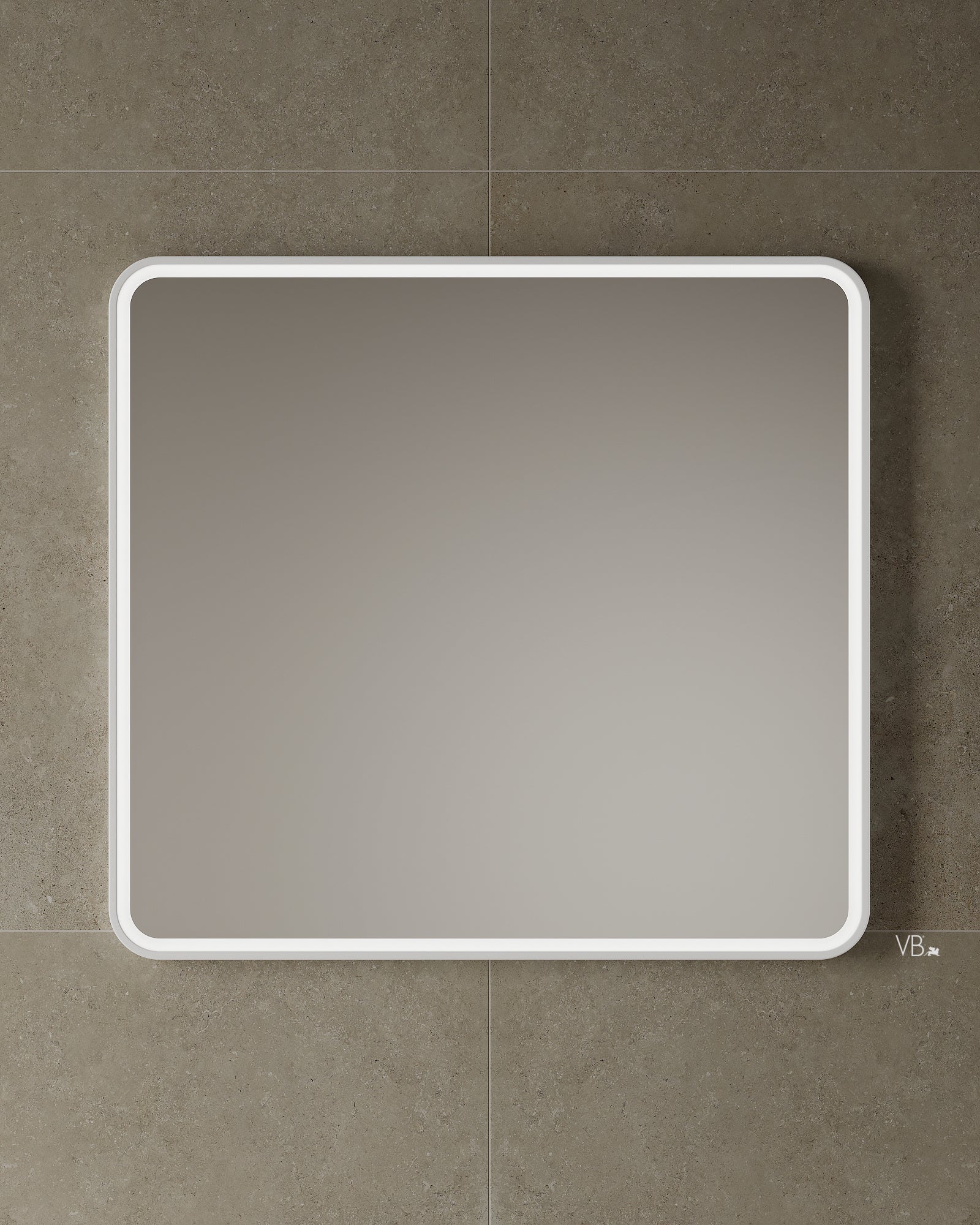 Miroir à bords arrondis Istone avec cadre à DEL de 24 po