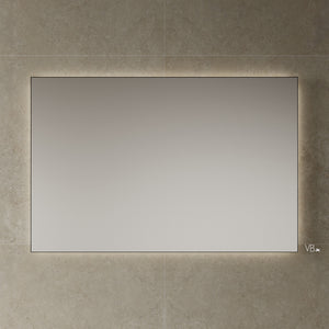 Miroir LED à cadre noir de 55 pouces