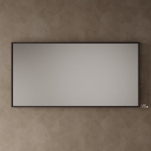 Miroir mural avec cadre mat de 72 po