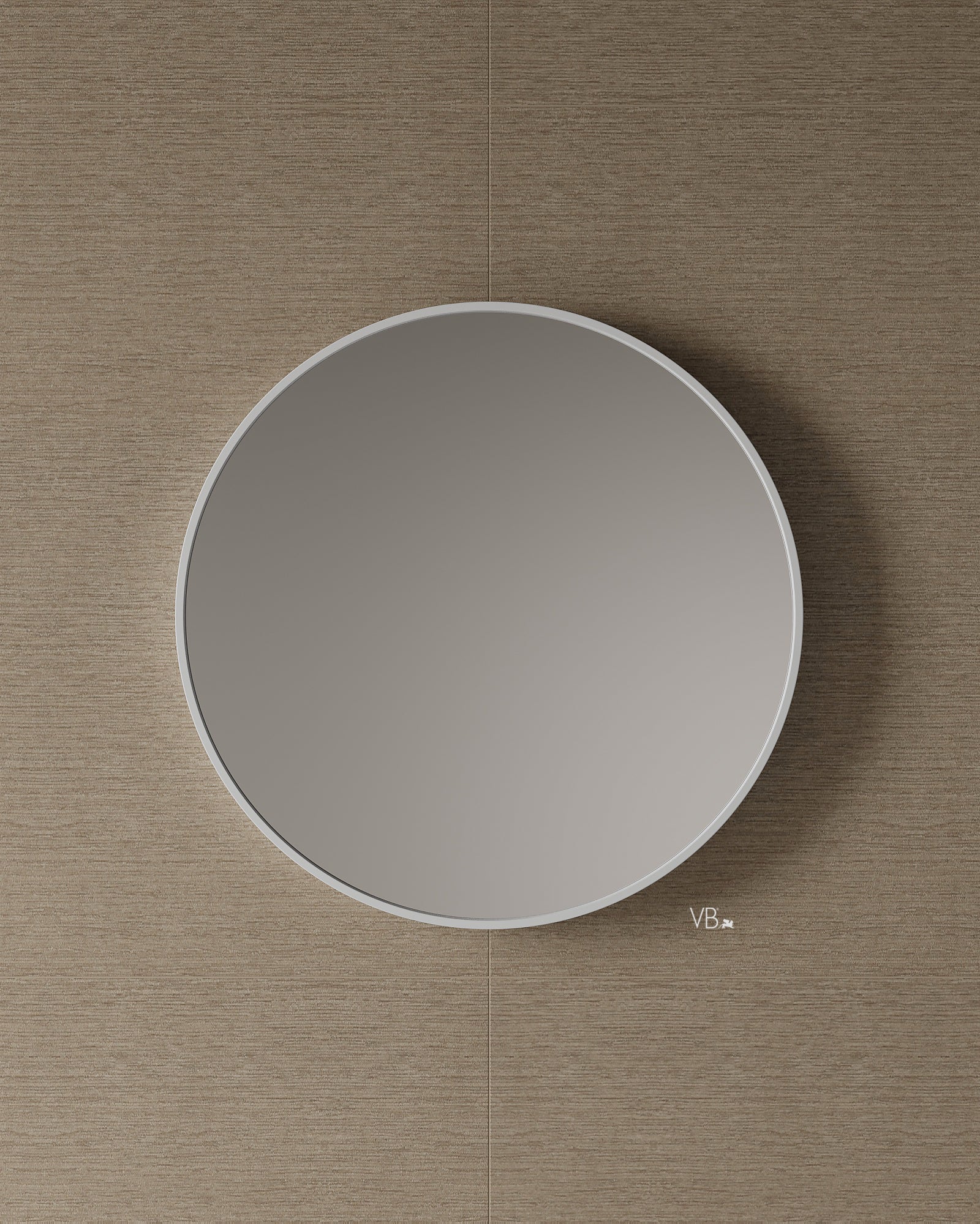 Miroir en pierre solide de 28 po