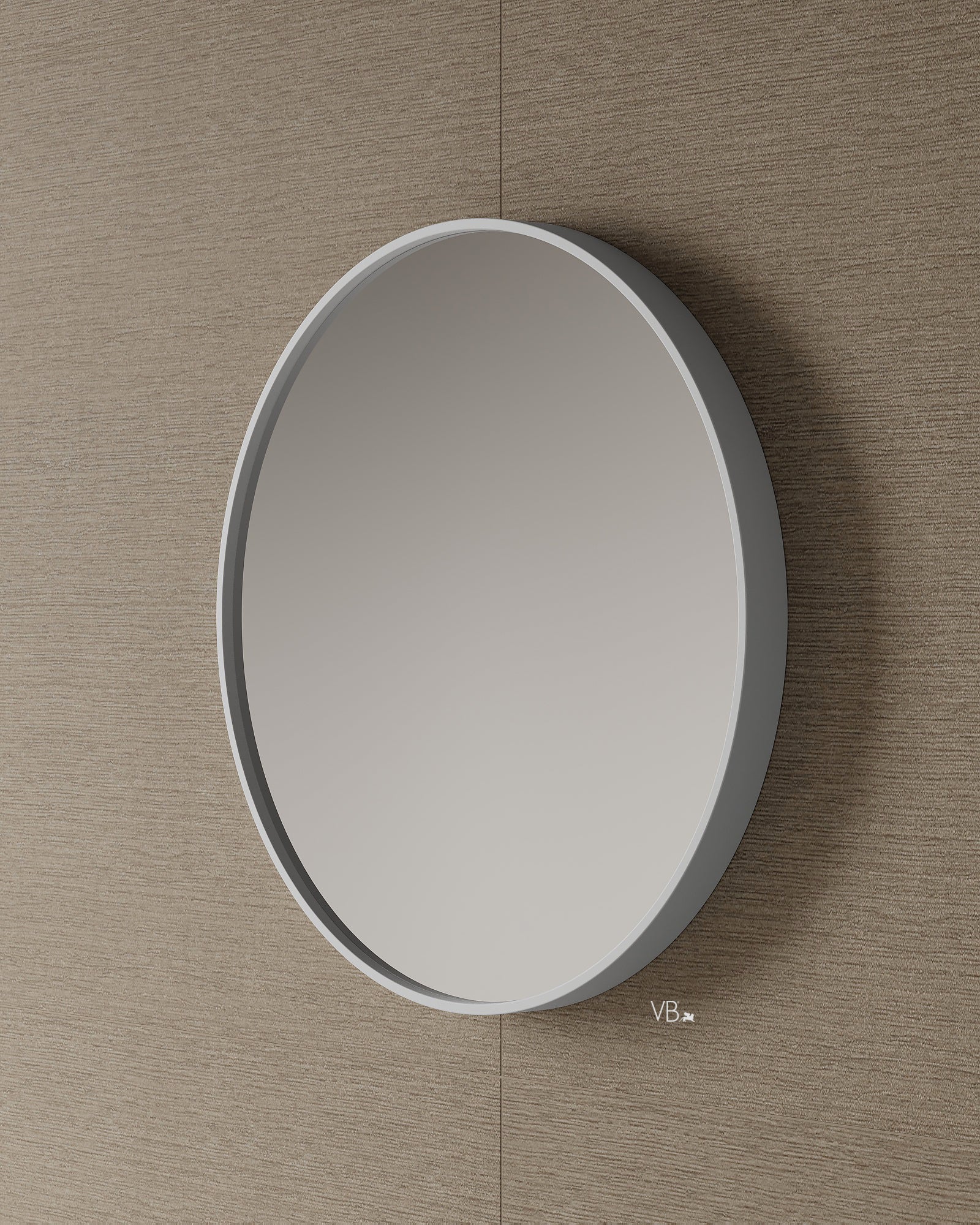 Miroir en pierre solide de 28 po